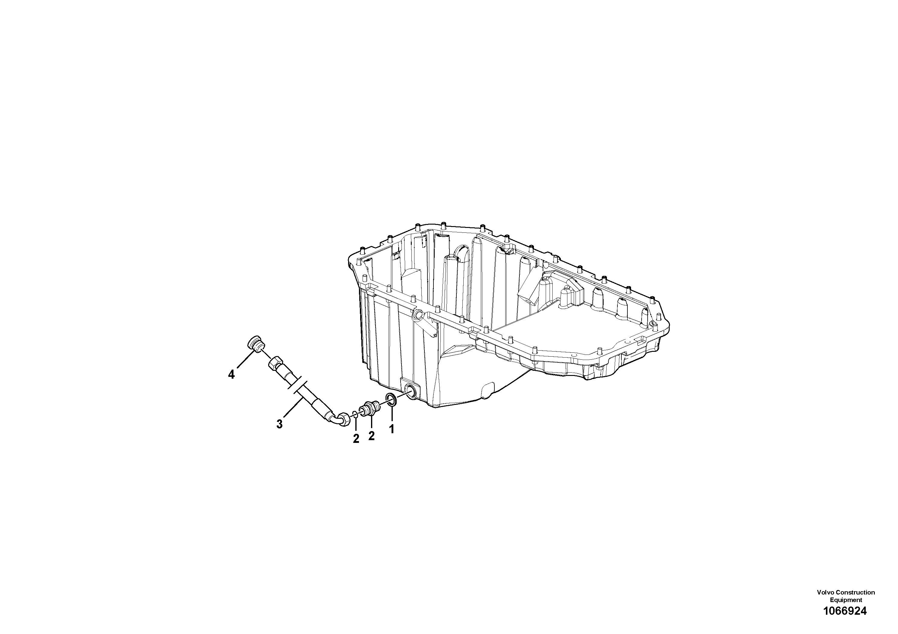 Timing gear casing VOE12784204 VOLVO