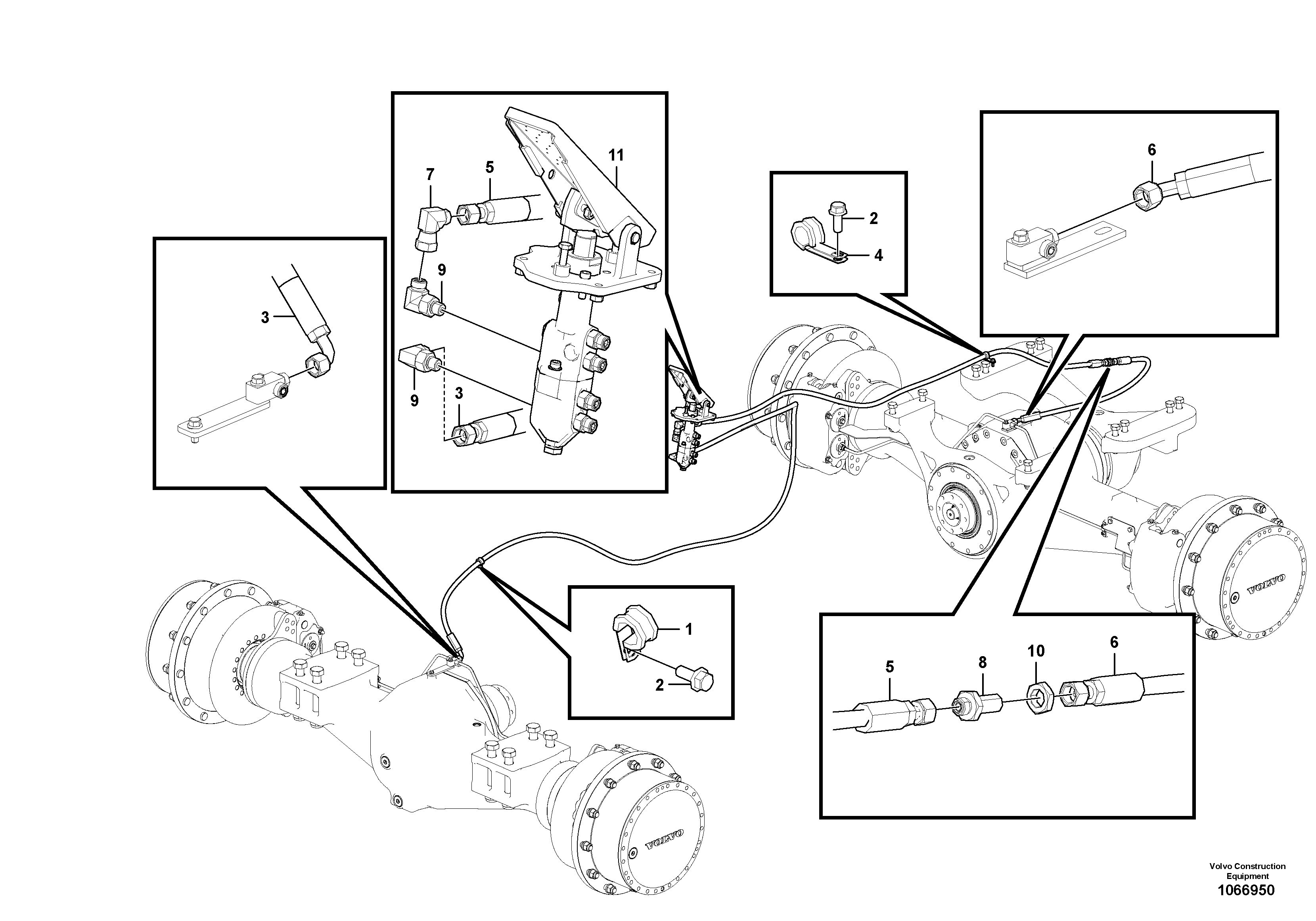 Timing gear casing VOE938155 VOLVO
