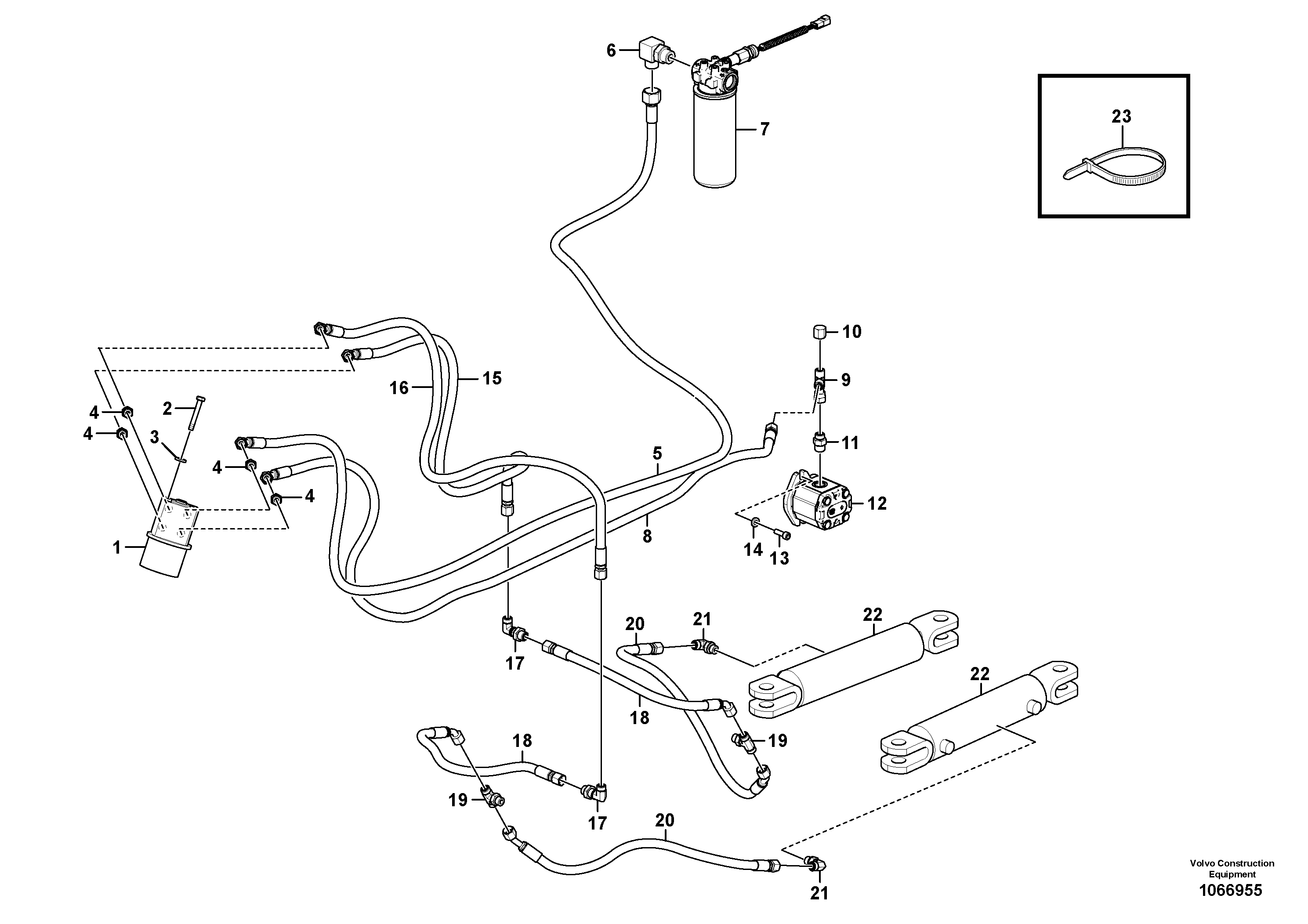 Hose assembly RM/VOE46688727 VOLVO