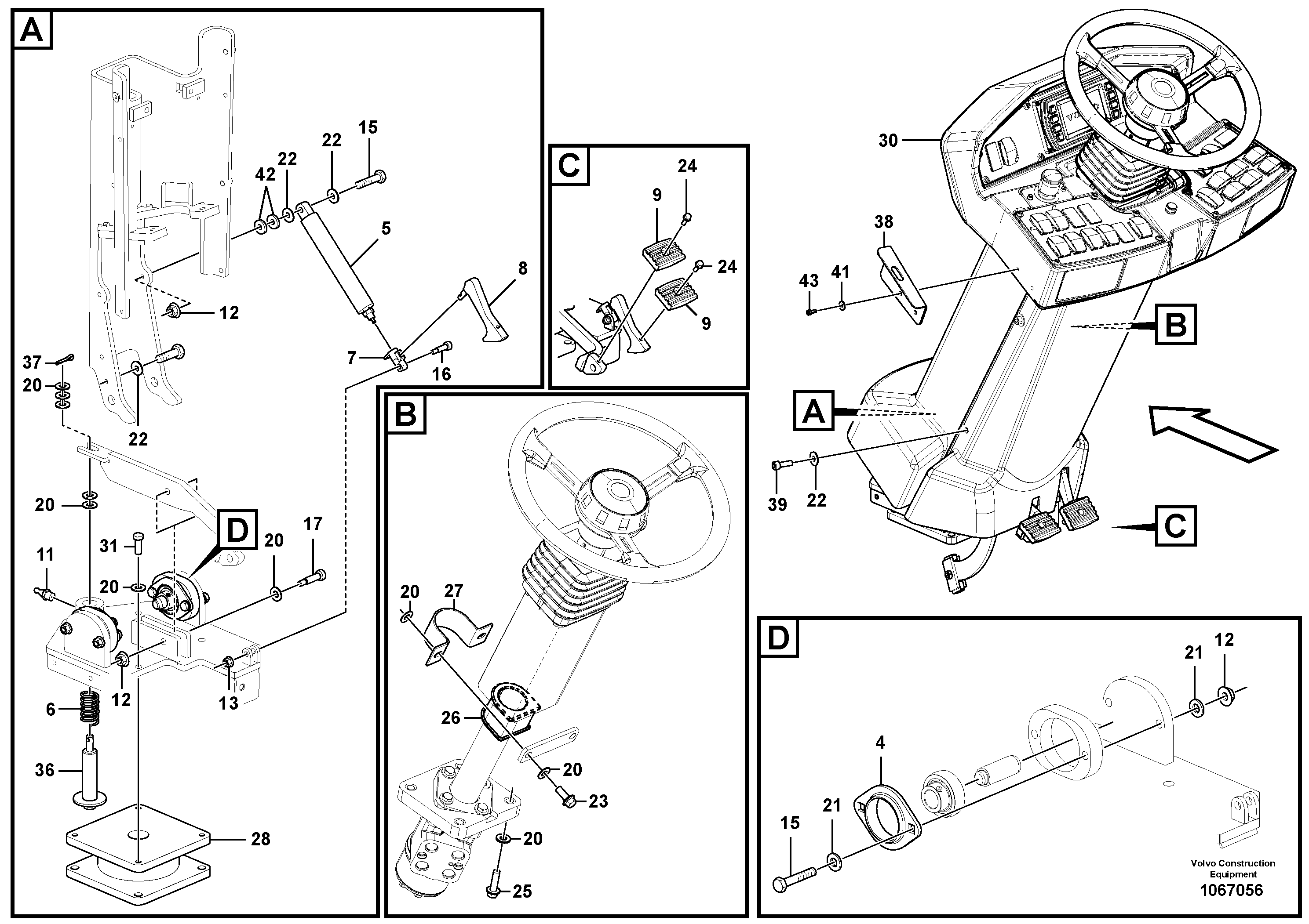 Balancer gasket VOE12793124 VOLVO