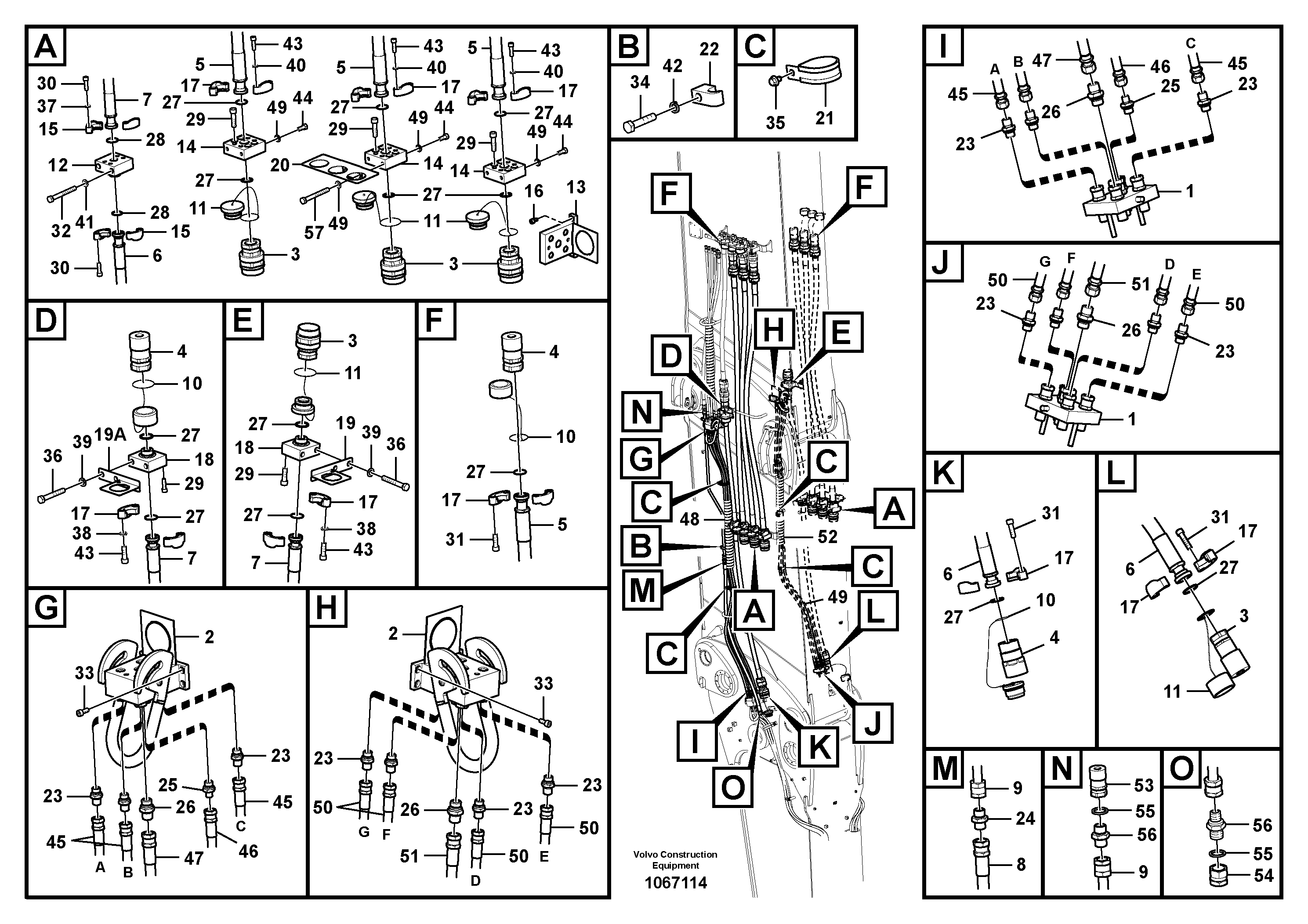 Cable harness,upper.s VOE14636465 VOLVO