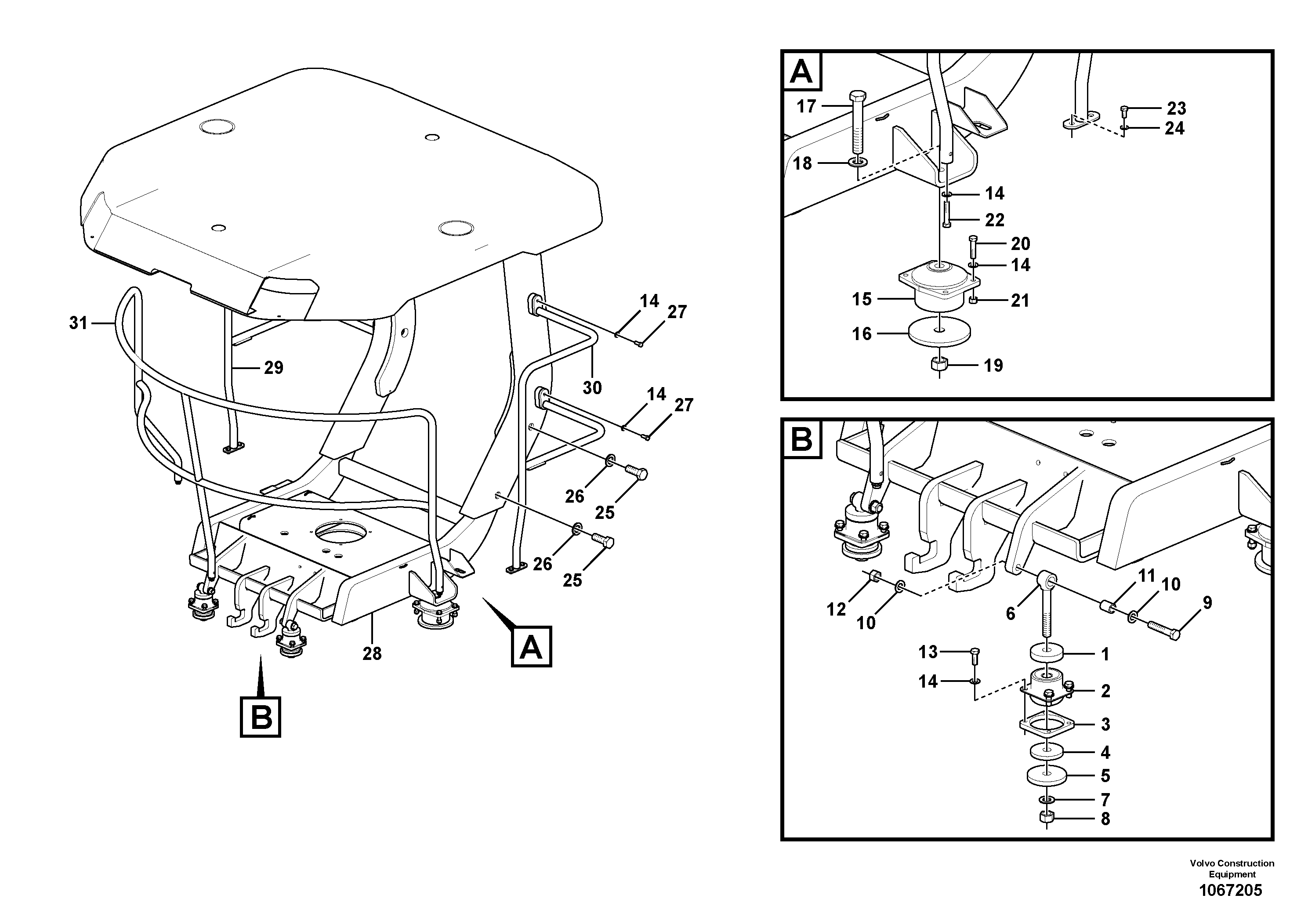 Hand Rail RM/VOE12794572 VOLVO