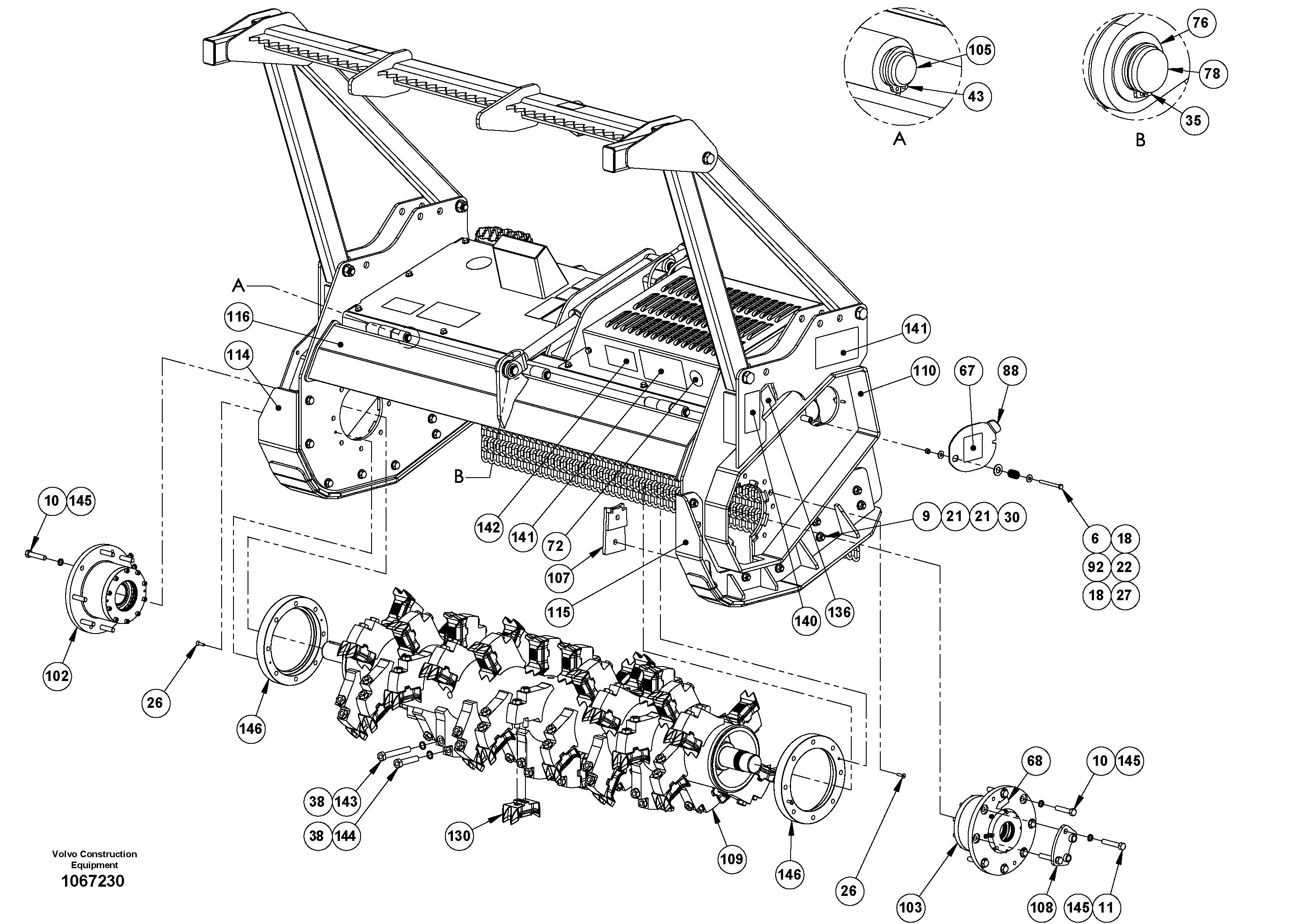 For upper engine part VOE17259682 VOLVO