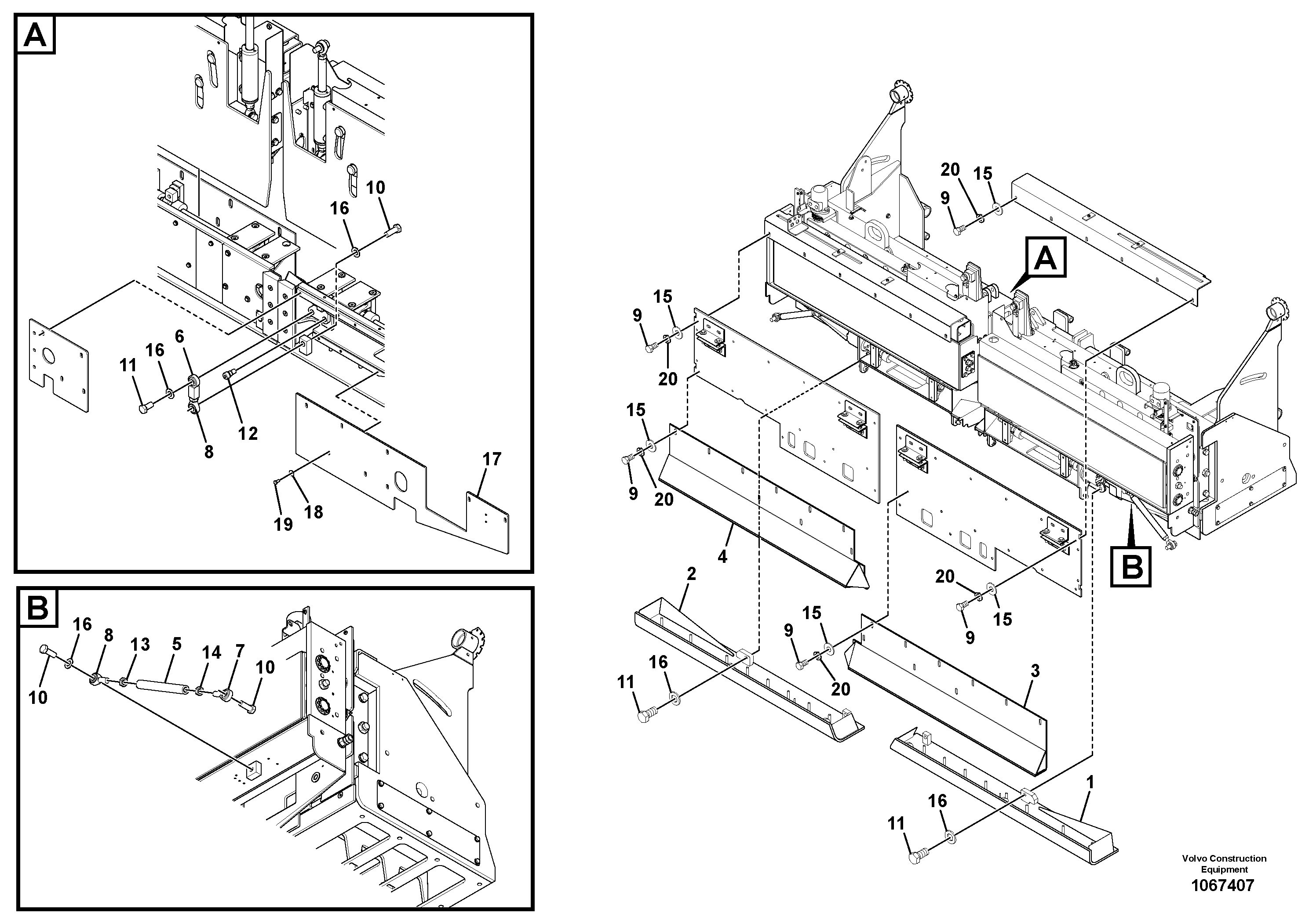 Support, 2000 l/2300 l VOE12818364 VOLVO