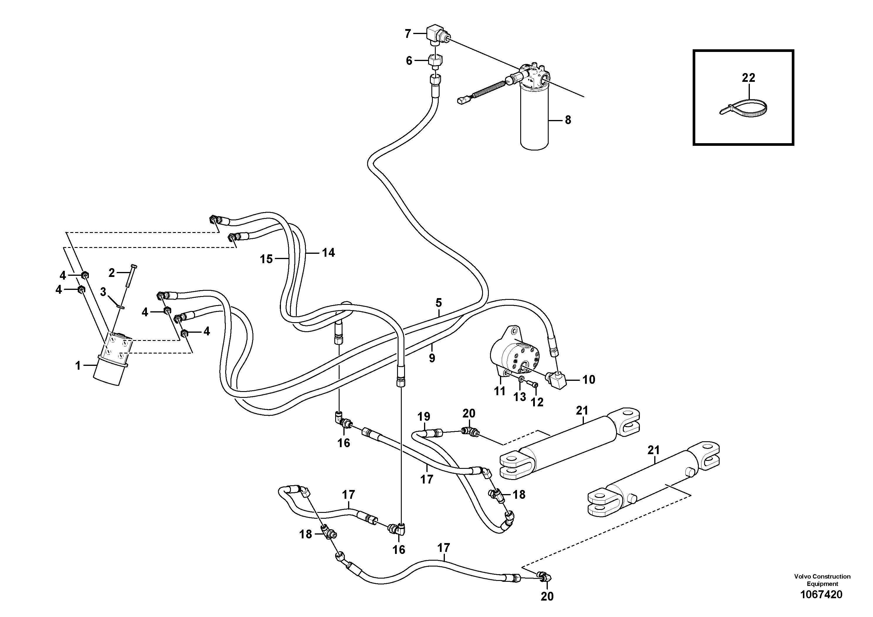 Timing gear casing VOE12785308 VOLVO