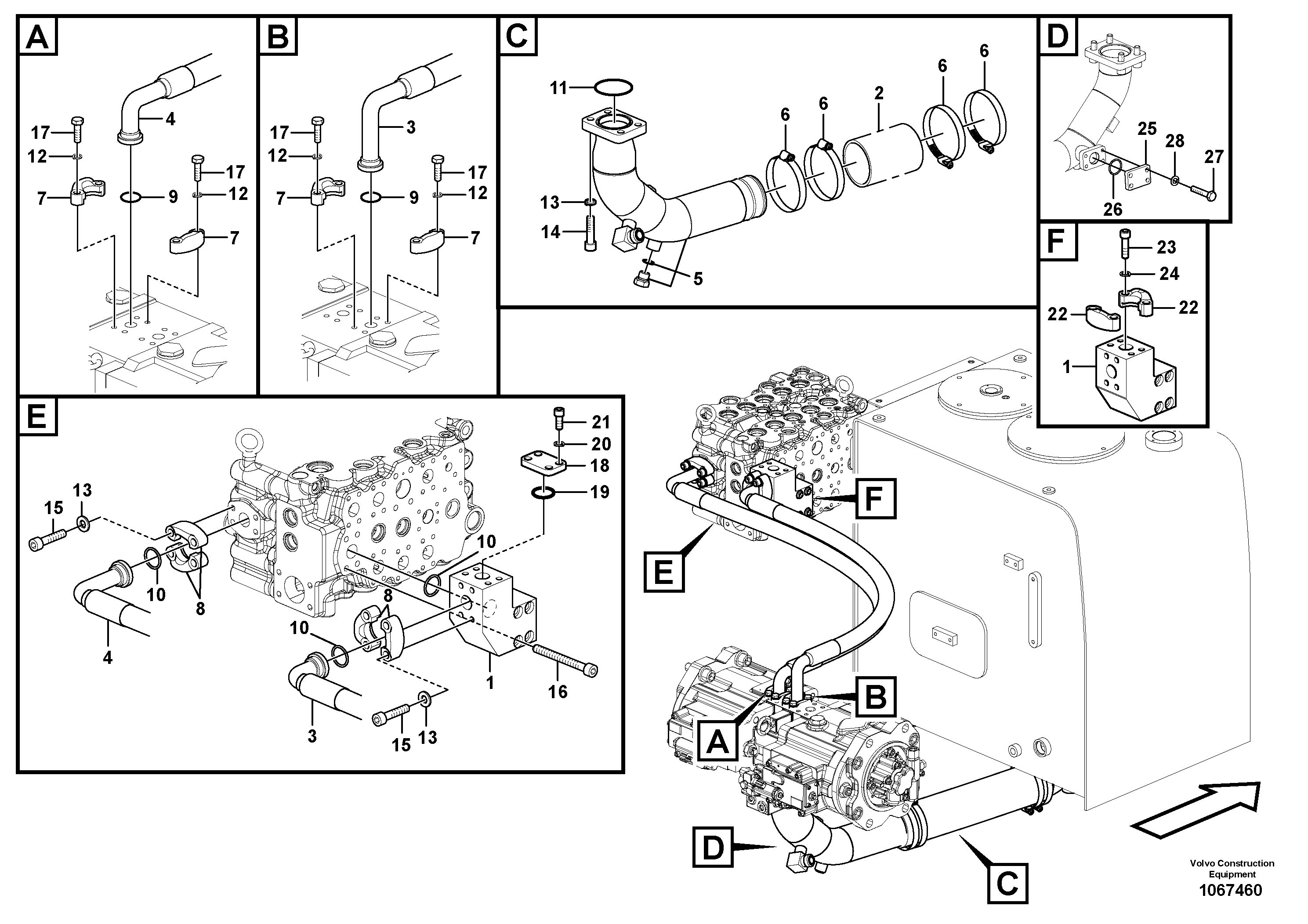 Timing gear casing VOE14882174 VOLVO