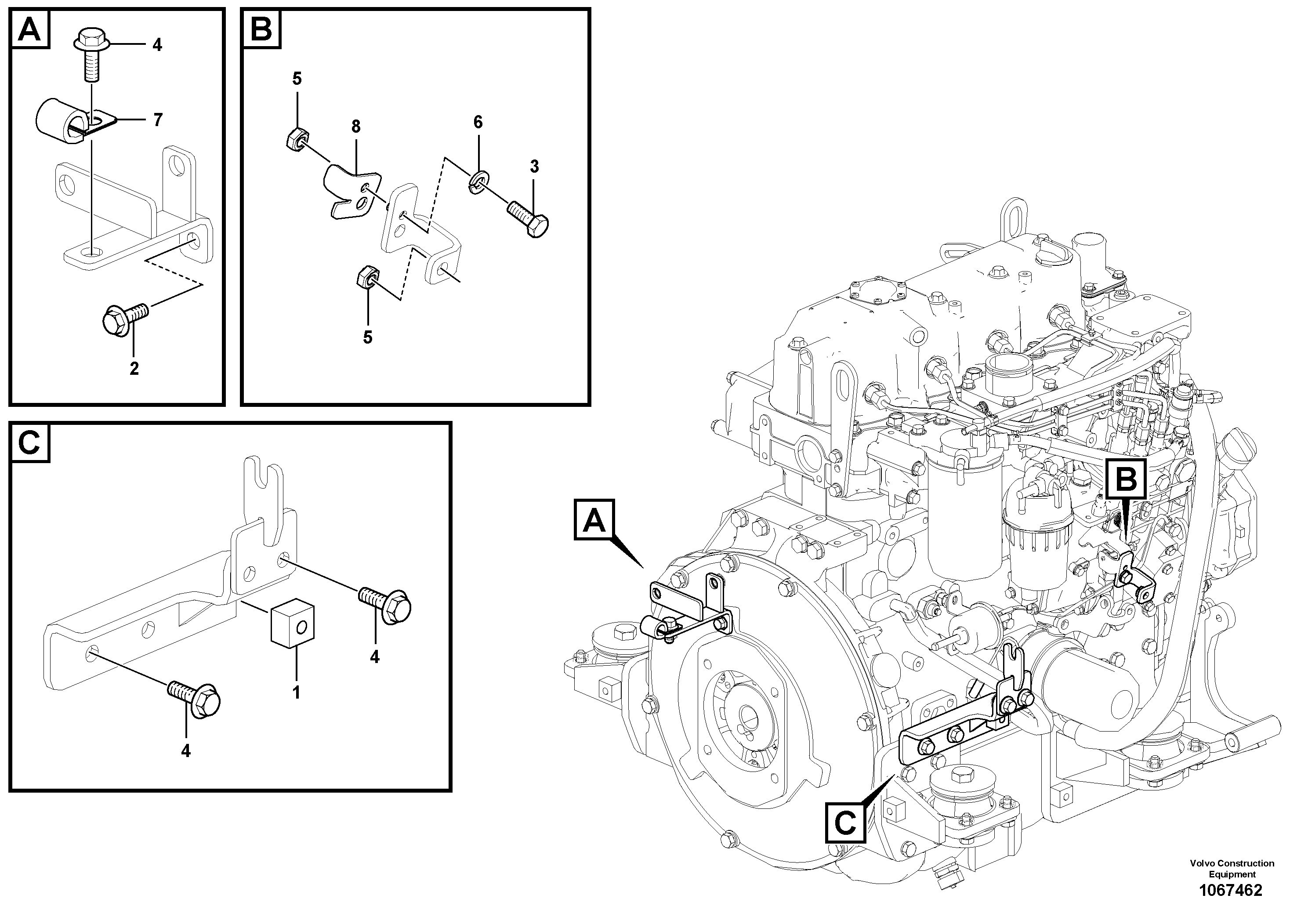 Seat frame VOE14648163 VOLVO
