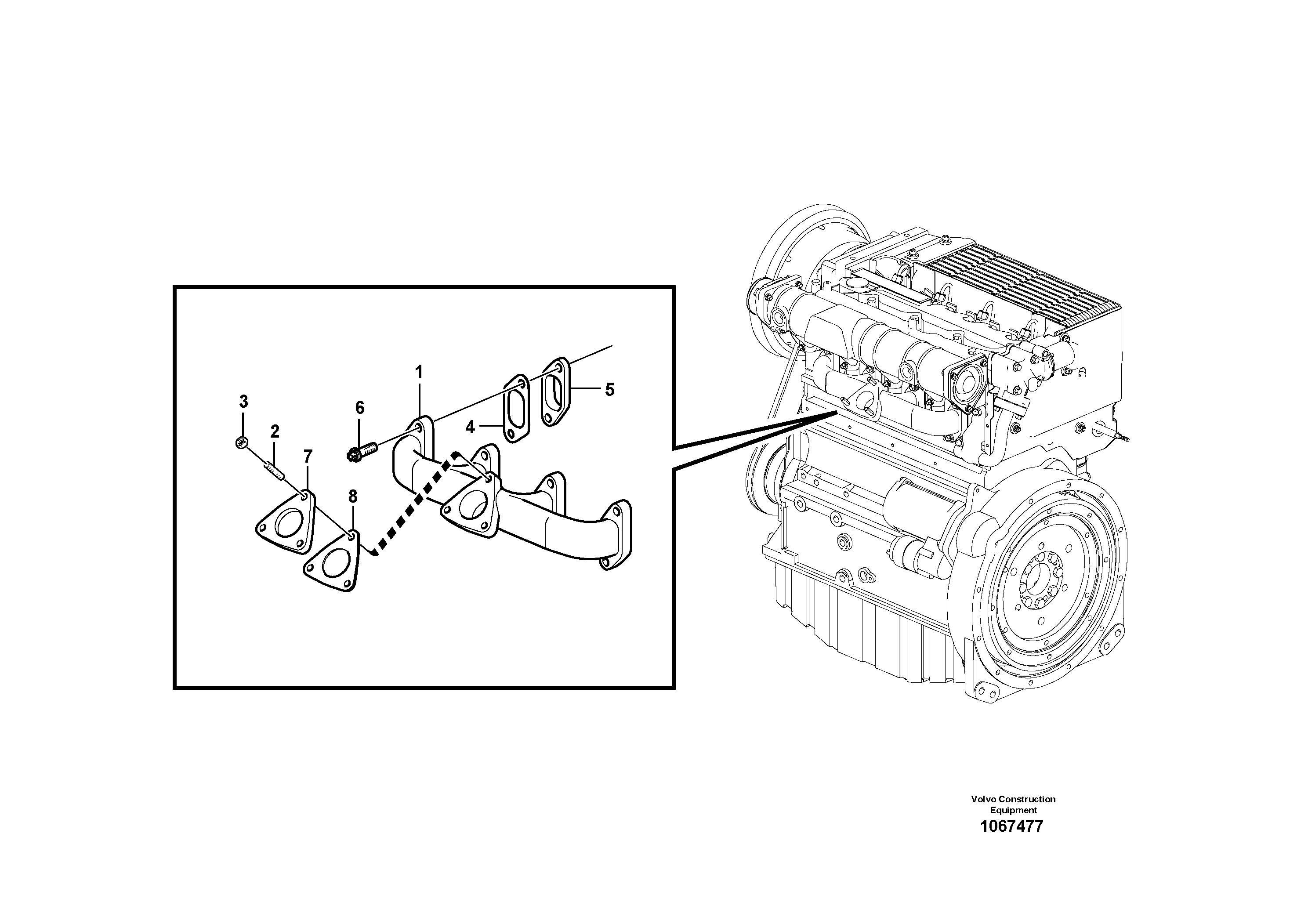 For upper engine part VOE15020170 VOLVO