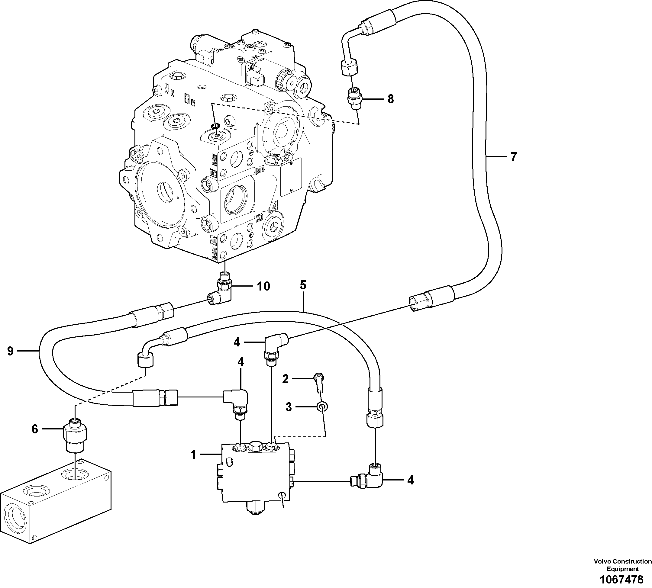 Timing gear casing VOE12786028 VOLVO
