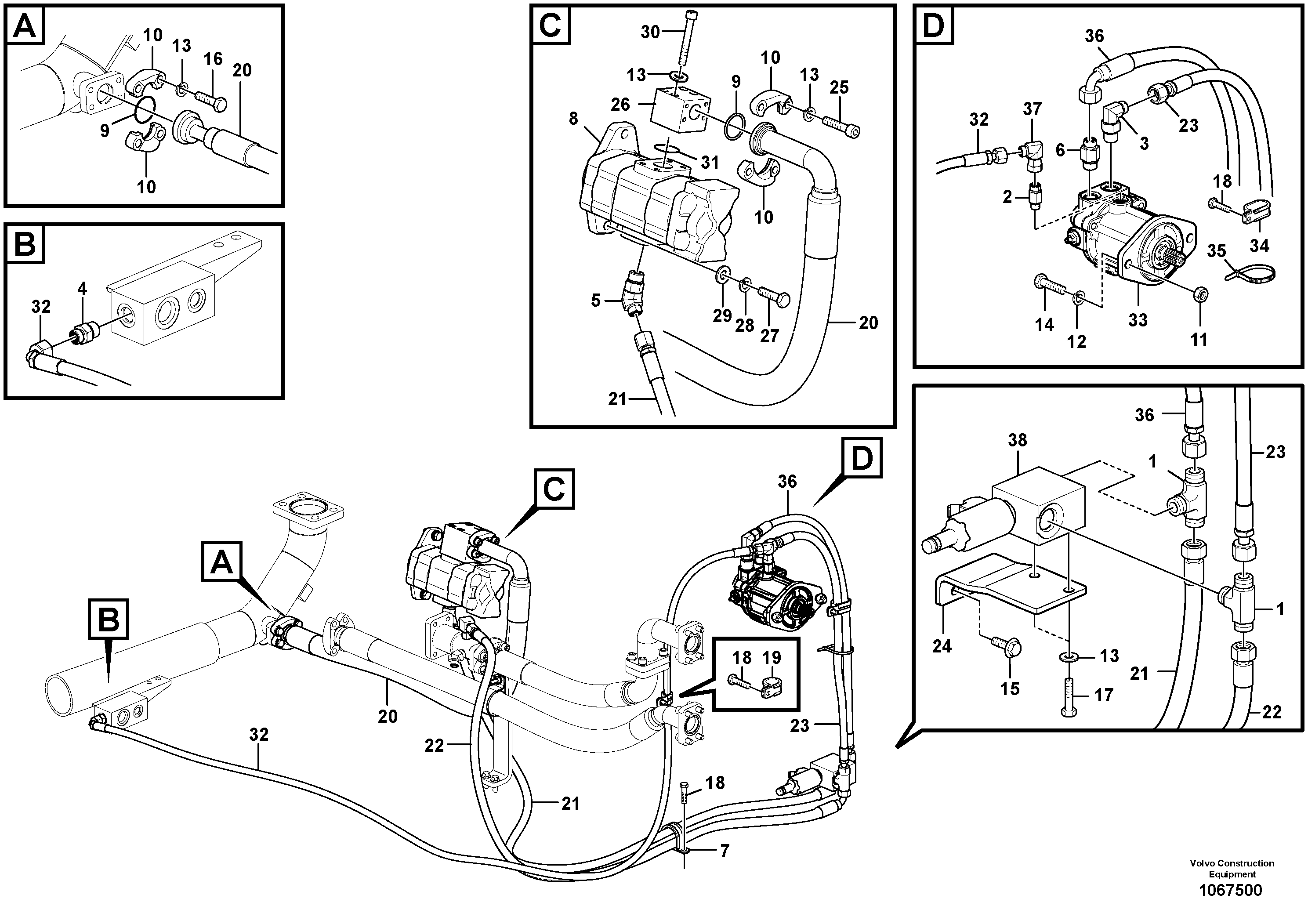 Timing gear casing VOE937335 VOLVO