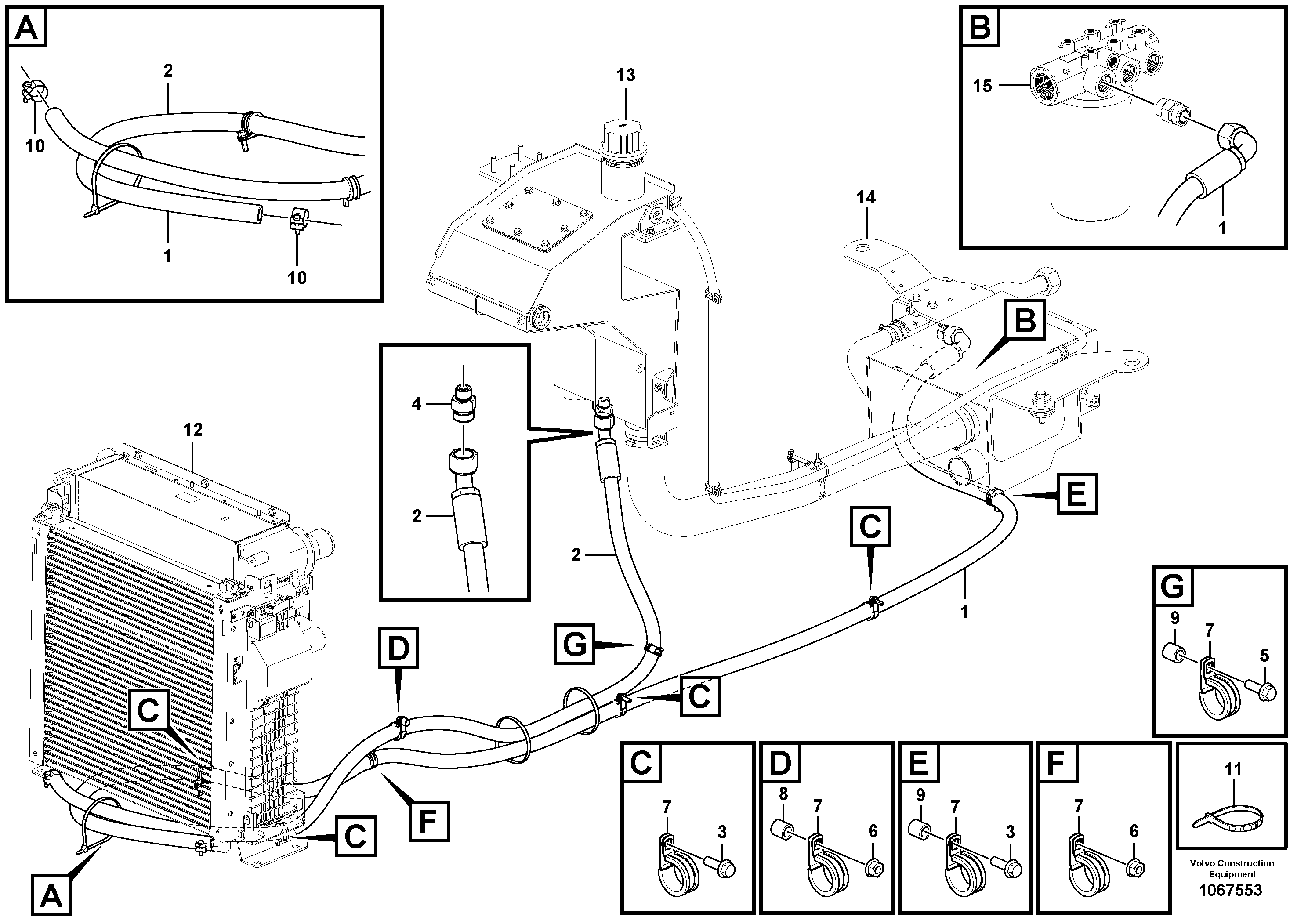 Timing gear casing VOE15664443 VOLVO