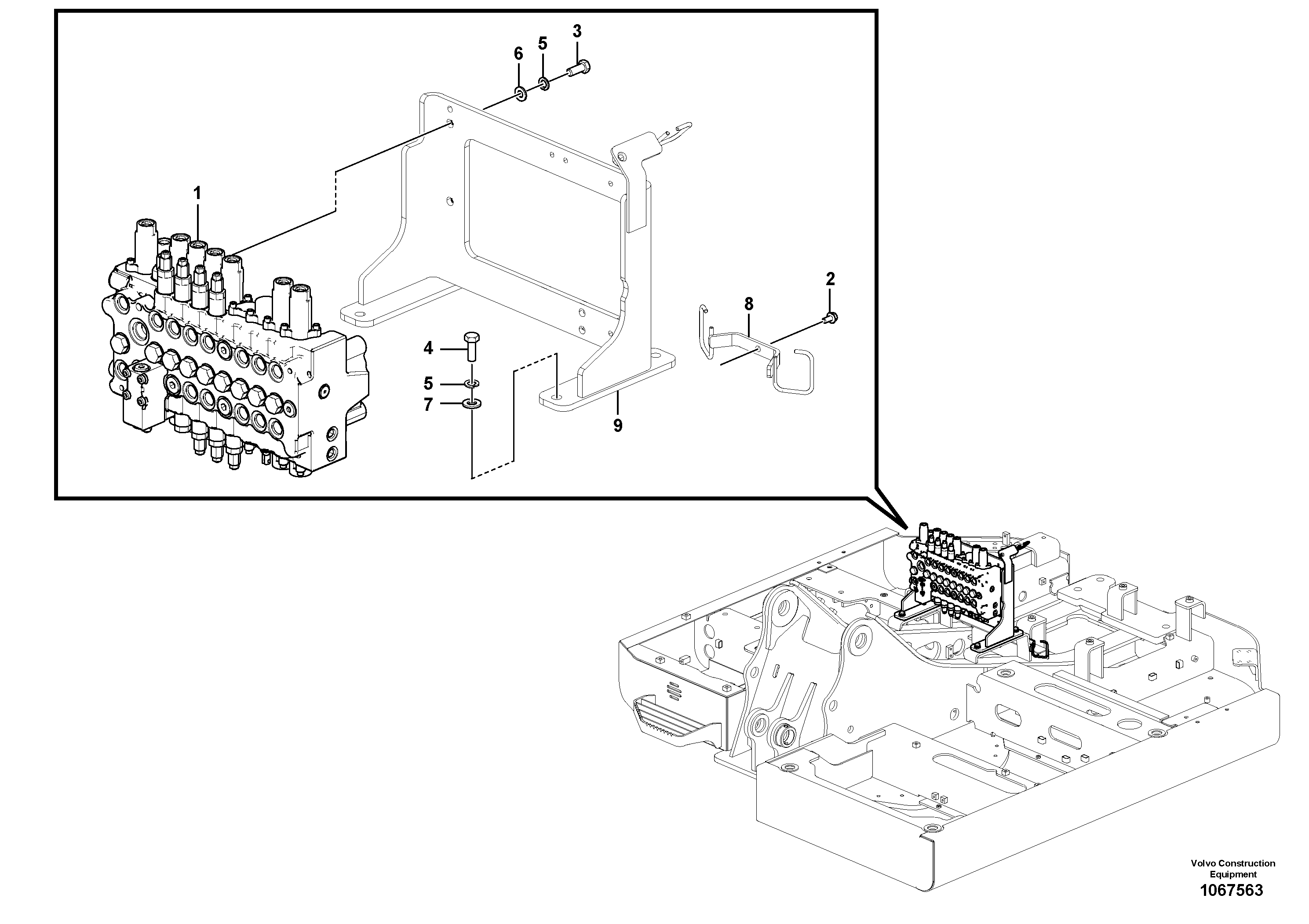 Shaft Guide VOE14654646 VOLVO