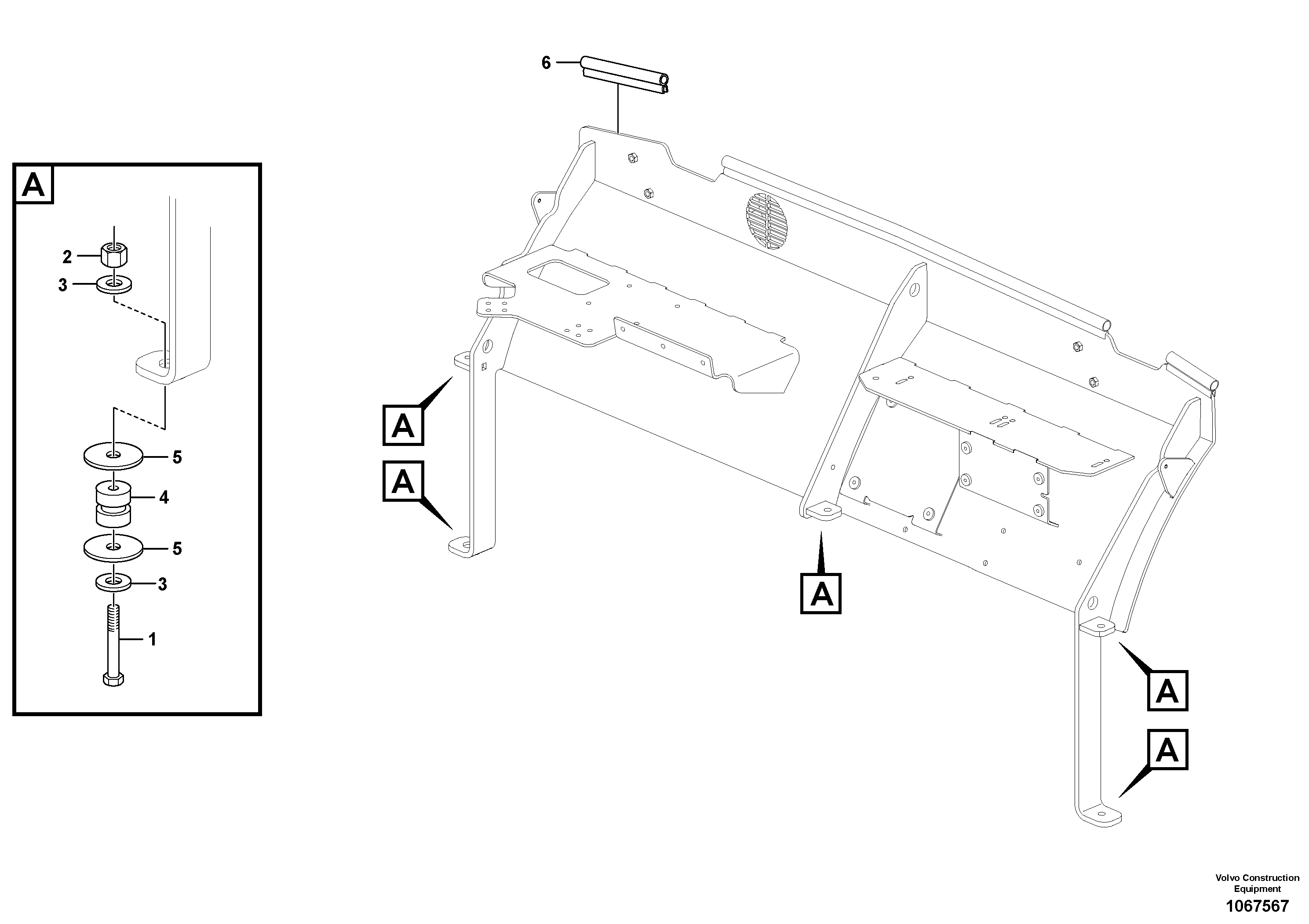 Cabin roof VOE12836379 VOLVO