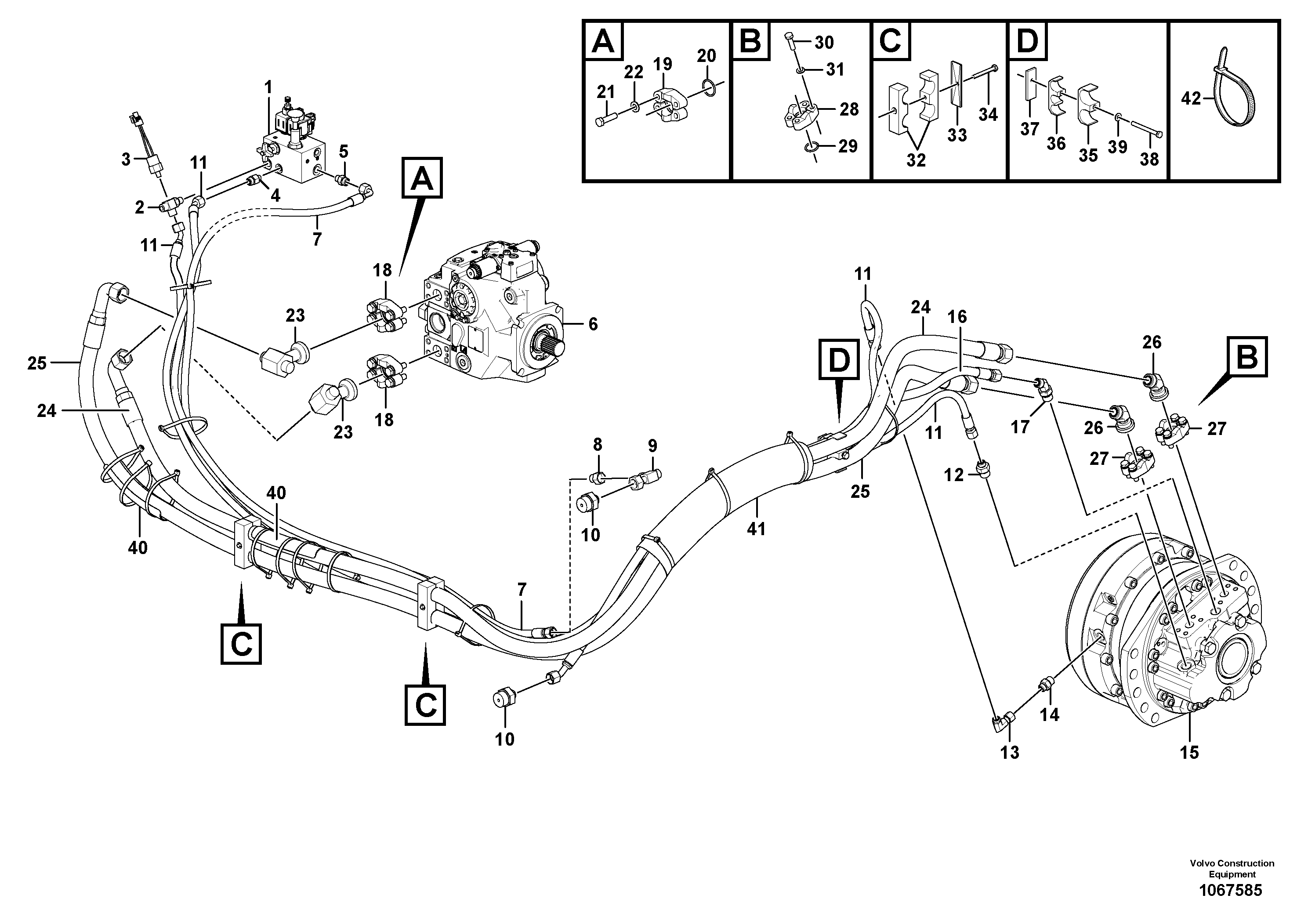 Timing gear casing VOE12786025 VOLVO