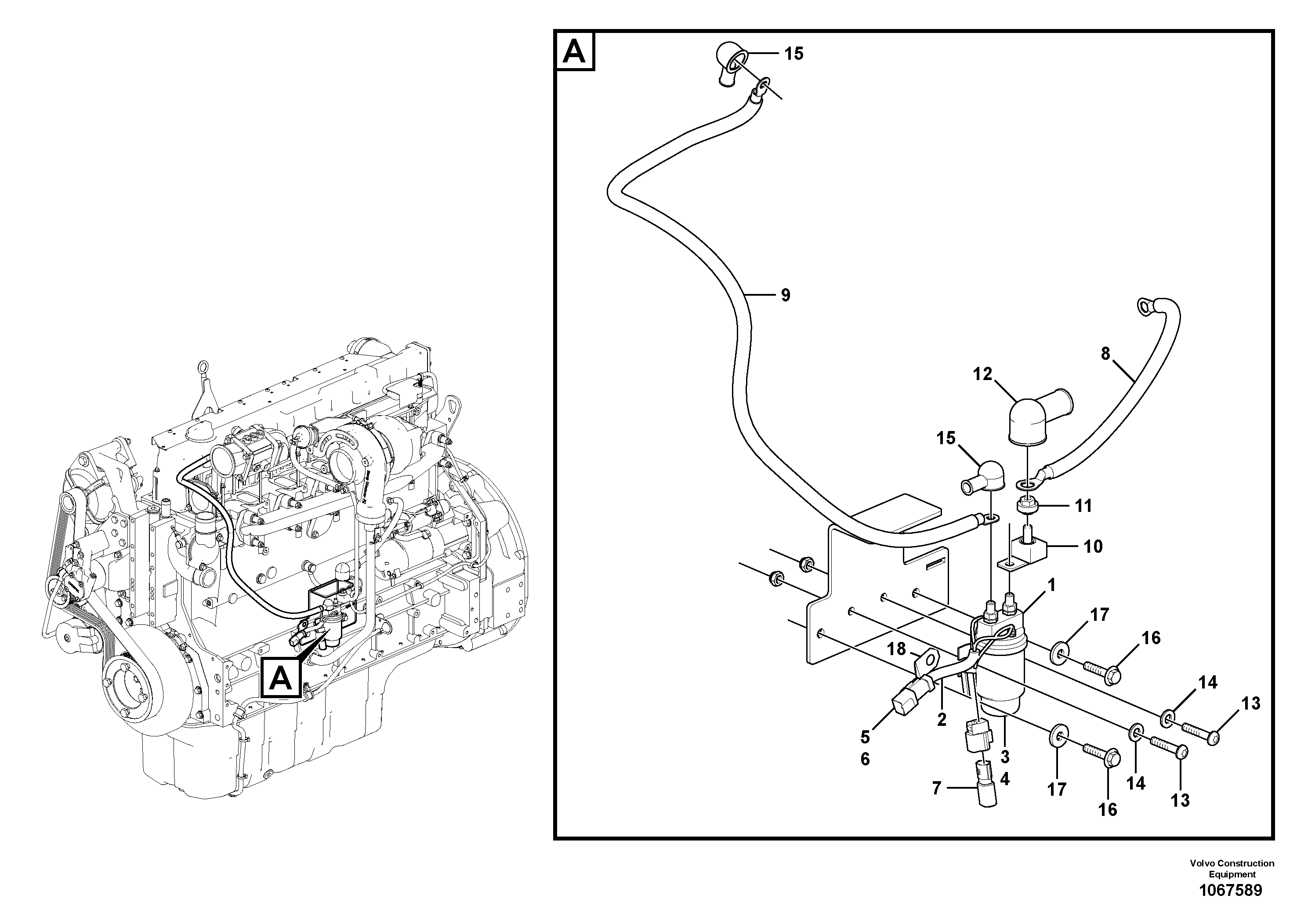 Radio Support VOE14651481 VOLVO