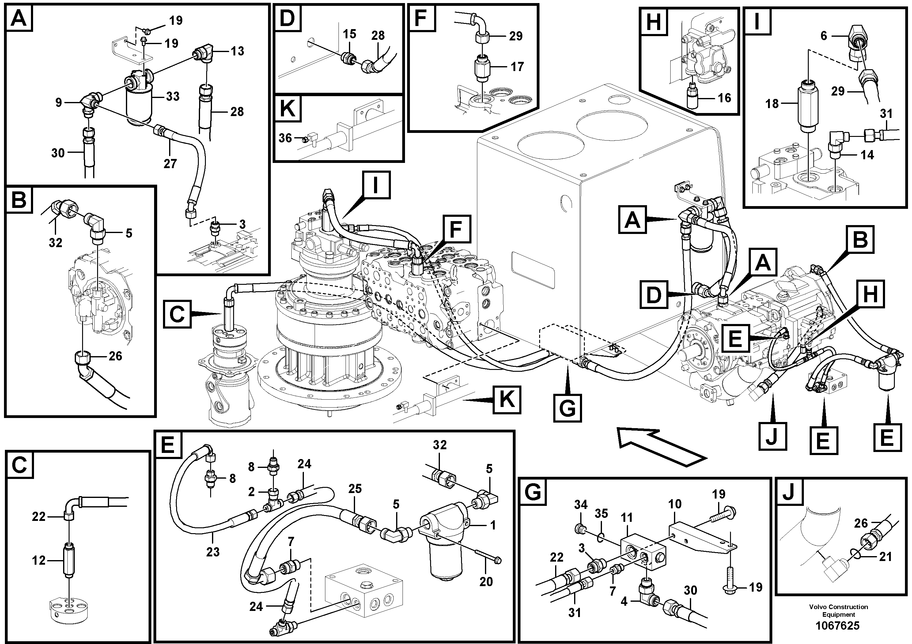 Timing gear casing VOE938287 VOLVO