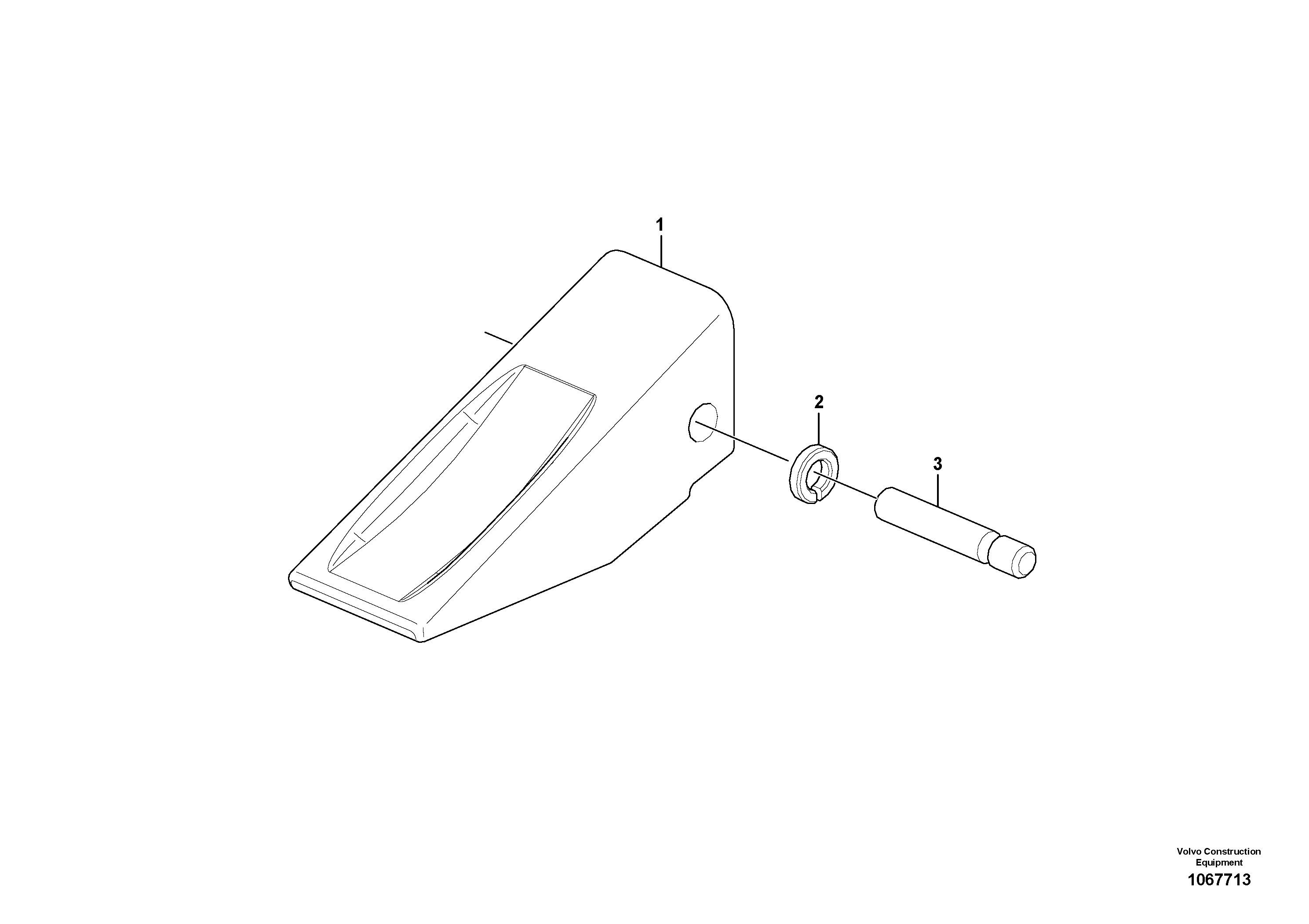Wire, Wiper front VOE16042457 VOLVO