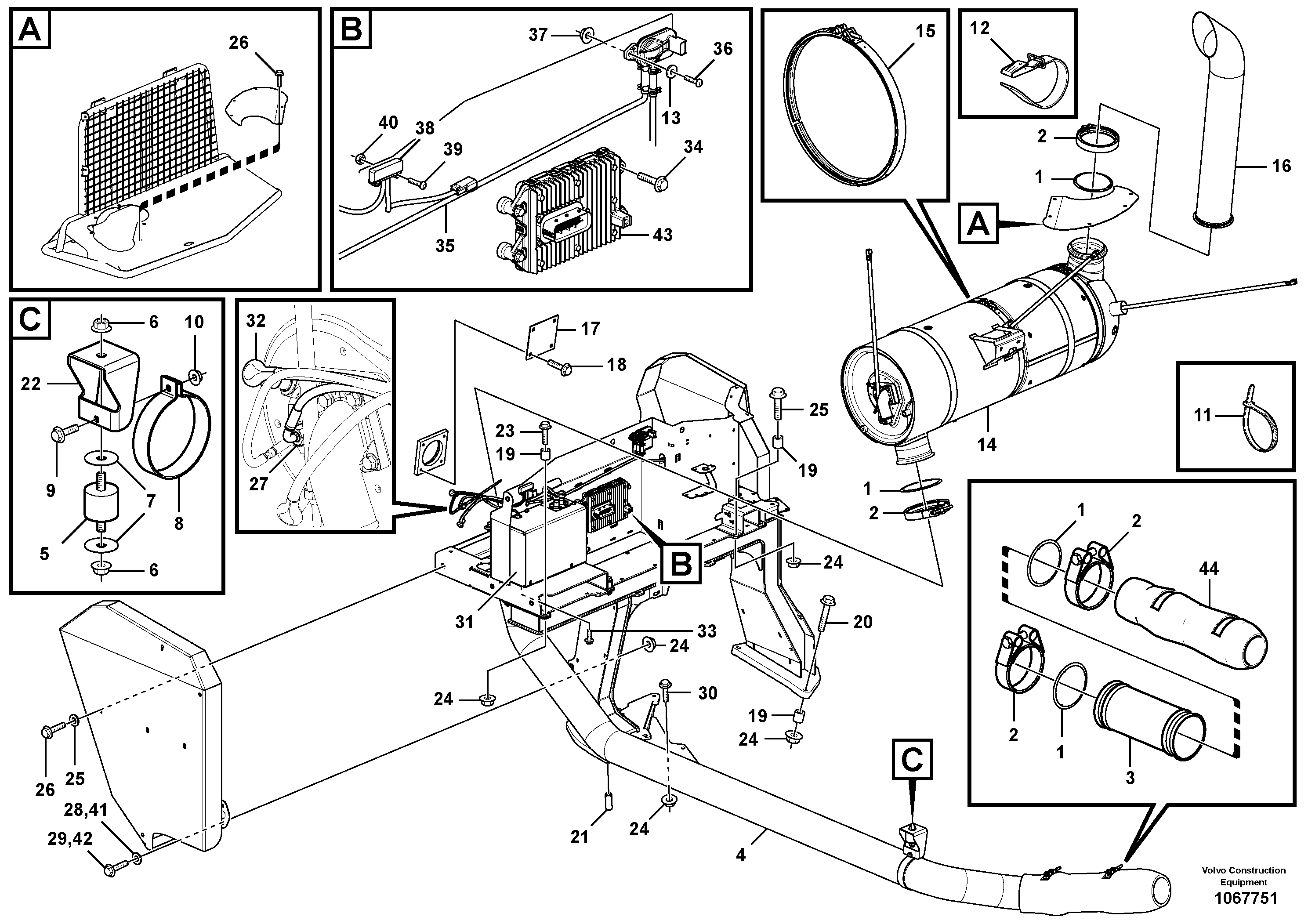R Axle Housing VOE16800464 VOLVO