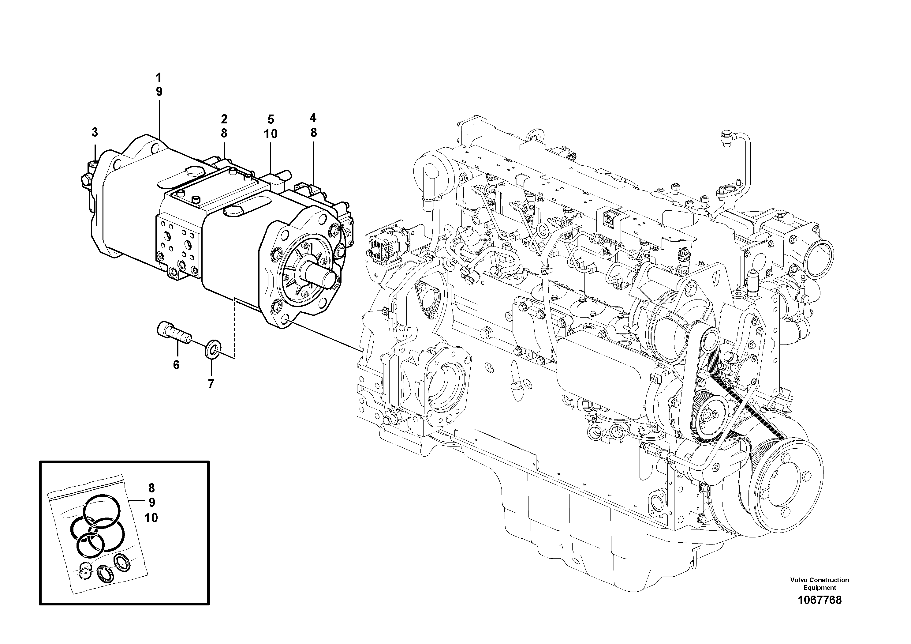 Rubber Clamp VOE14659749 VOLVO