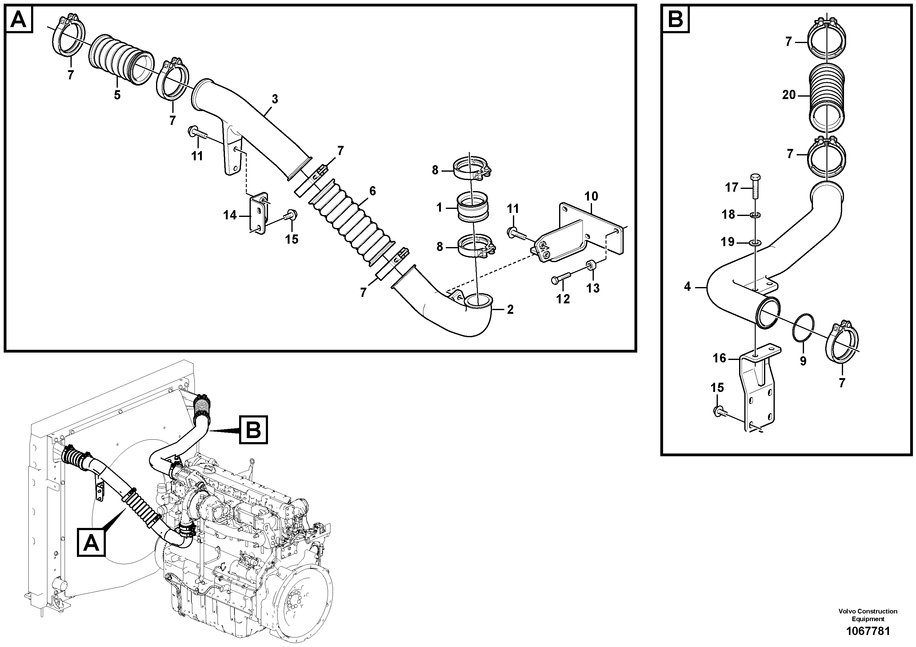 Seat frame VOE14631908 VOLVO