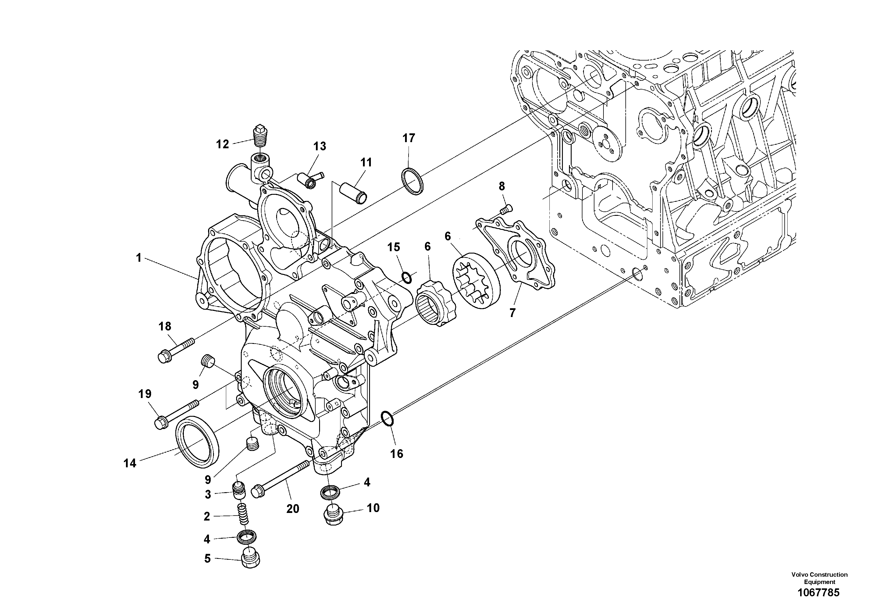 Скользящий зуб VOE16672573 VOLVO