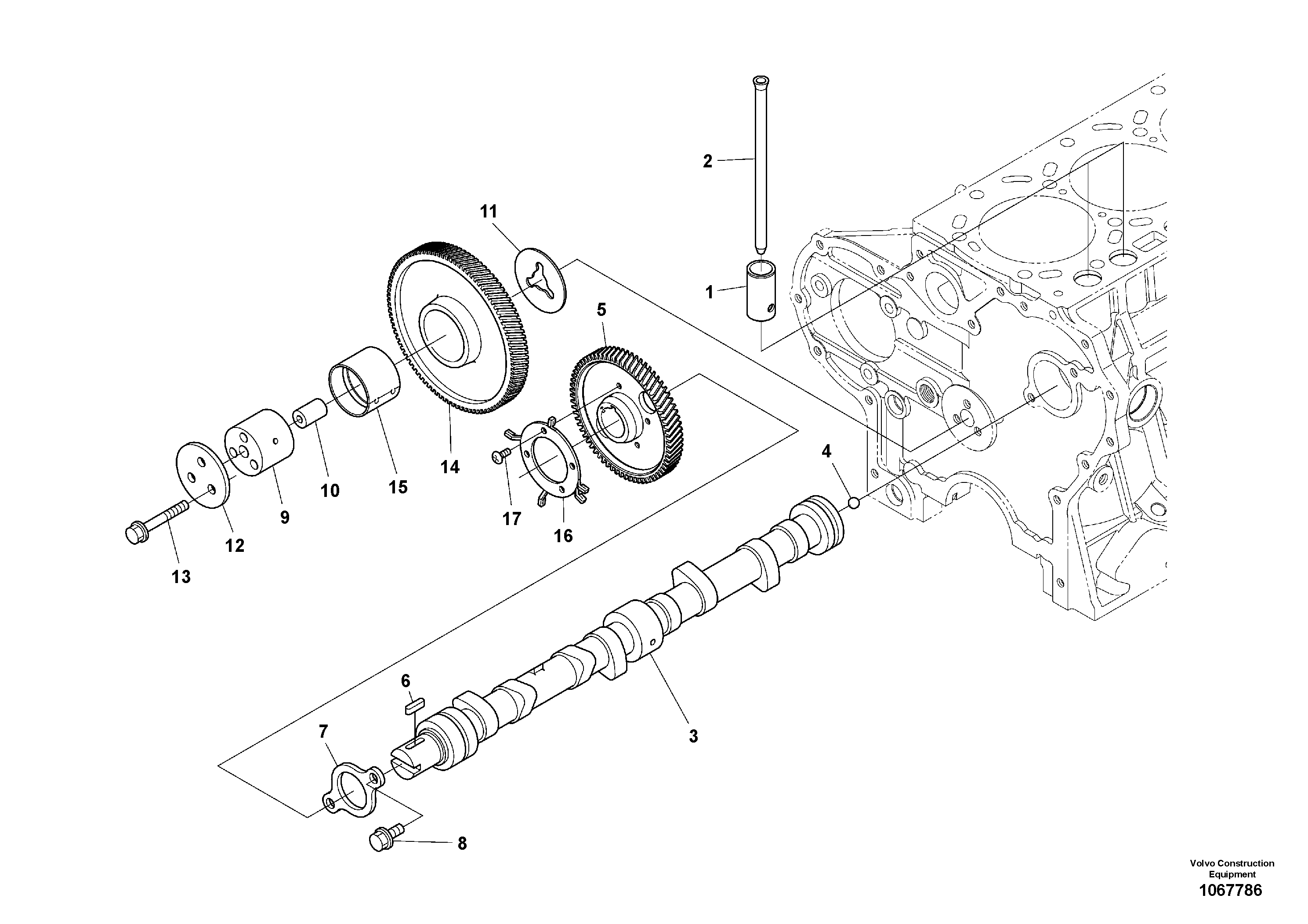Скользящий зуб VOE16671250 VOLVO