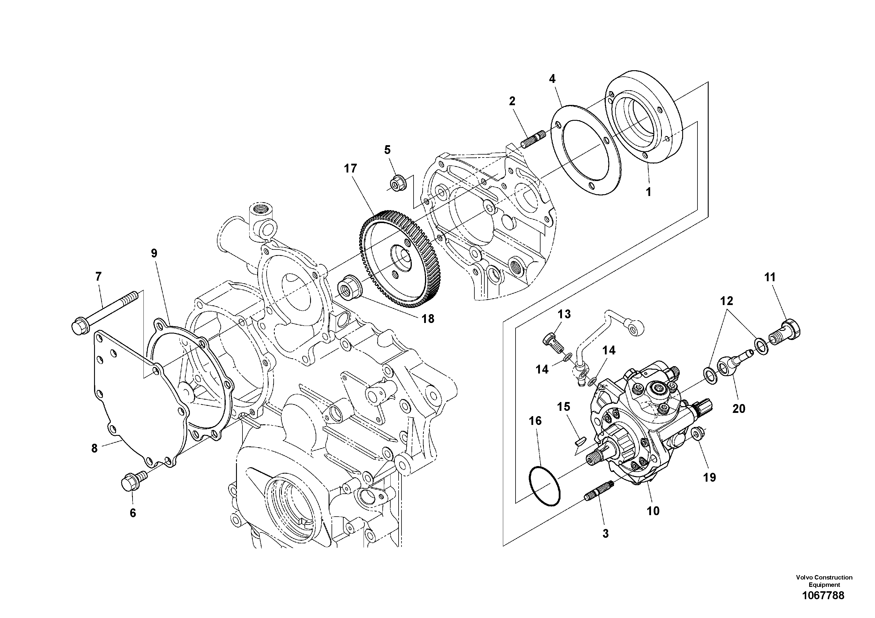 Fuel Hose Kit VOE16672586 VOLVO