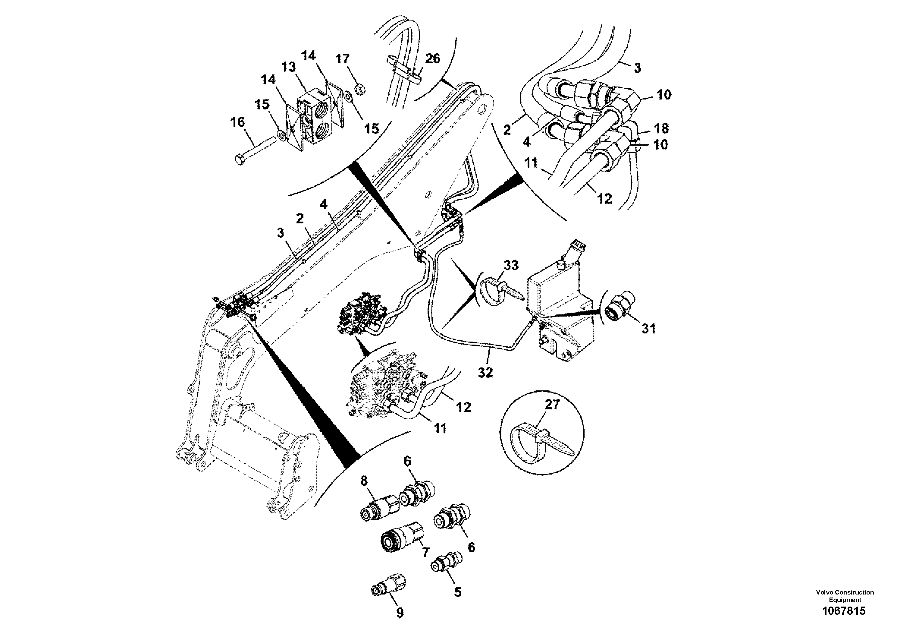 Timing gear casing VOE17278000 VOLVO
