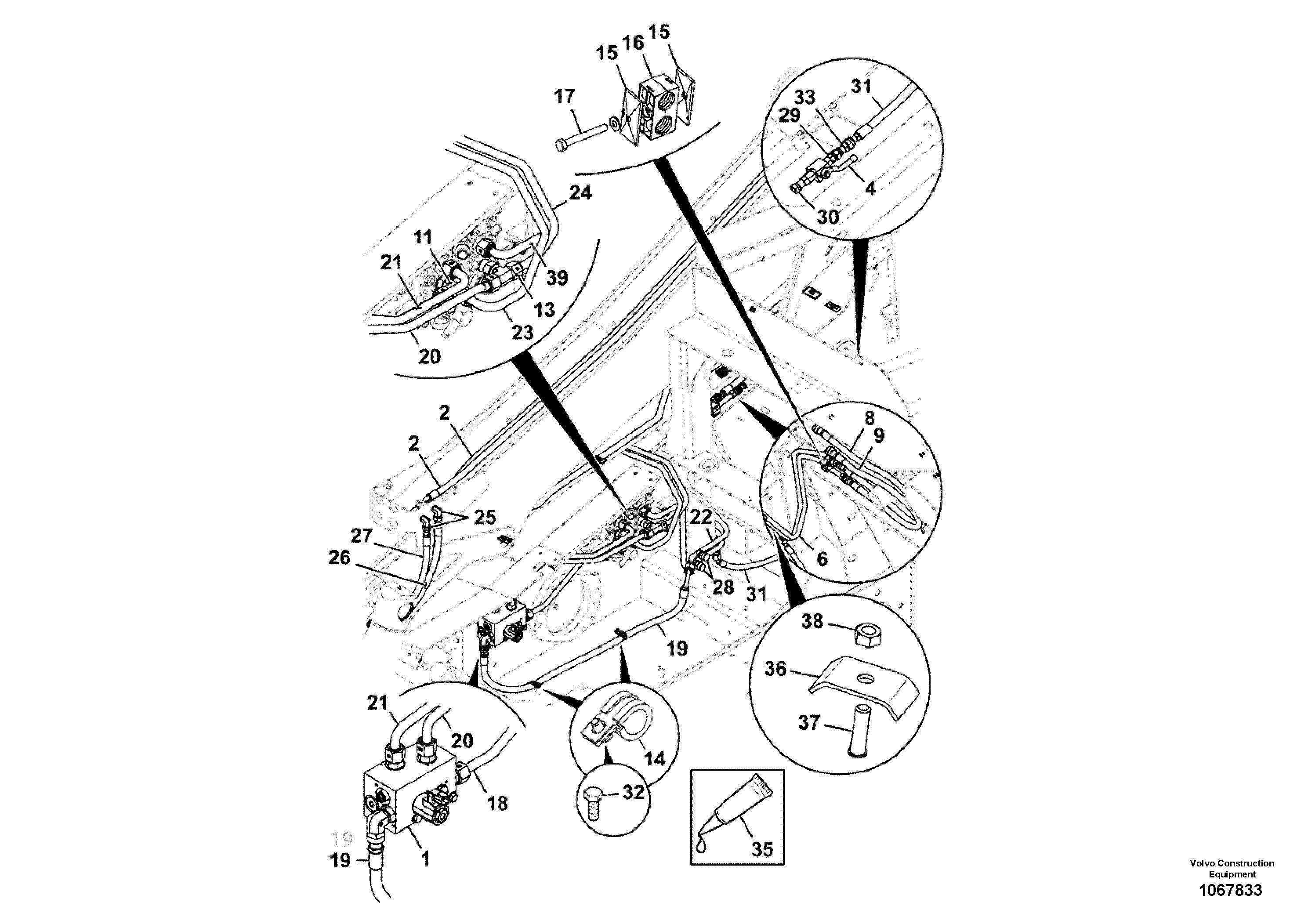 Timing gear casing VOE17277010 VOLVO