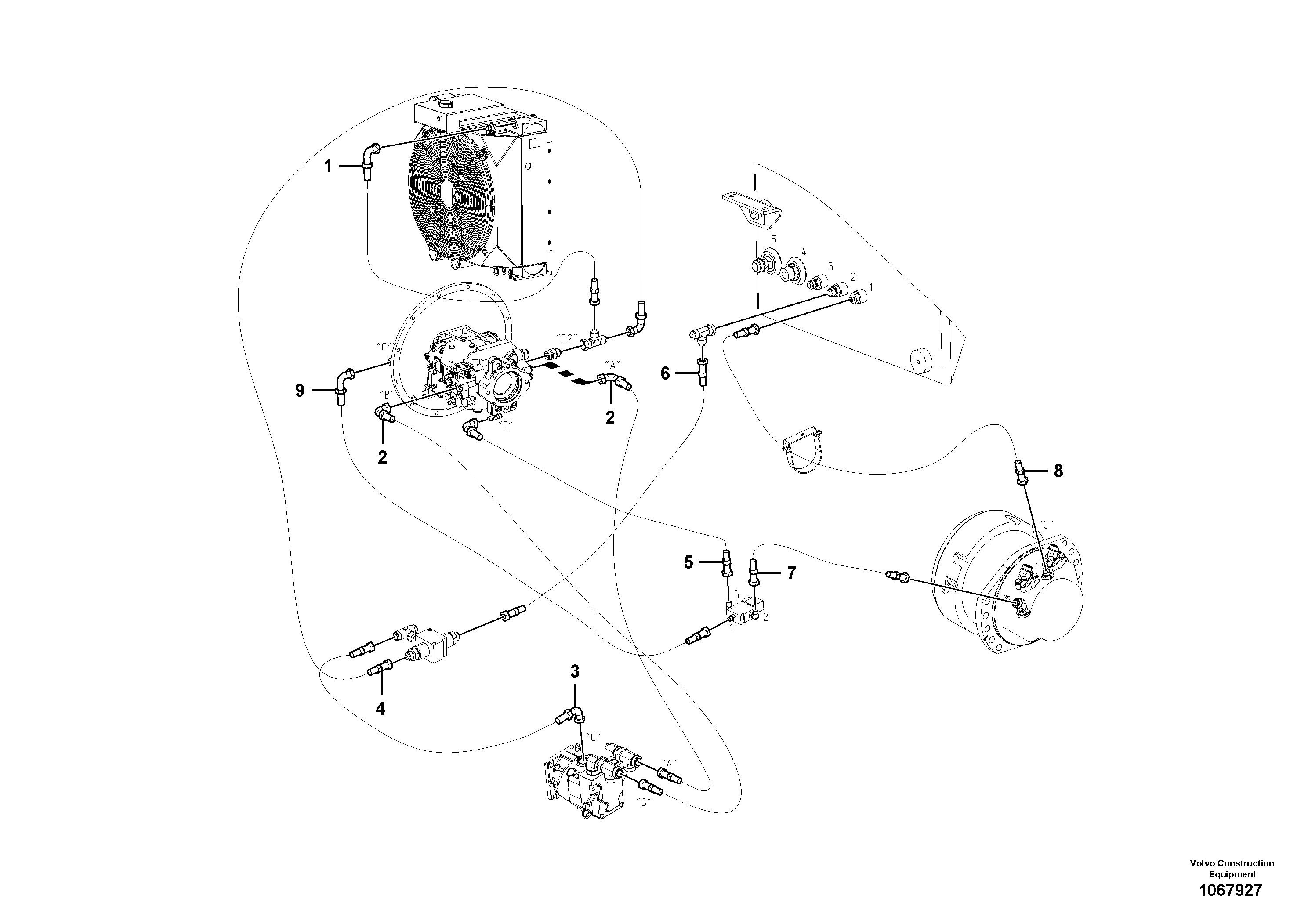 Timing gear casing VOE12809357 VOLVO
