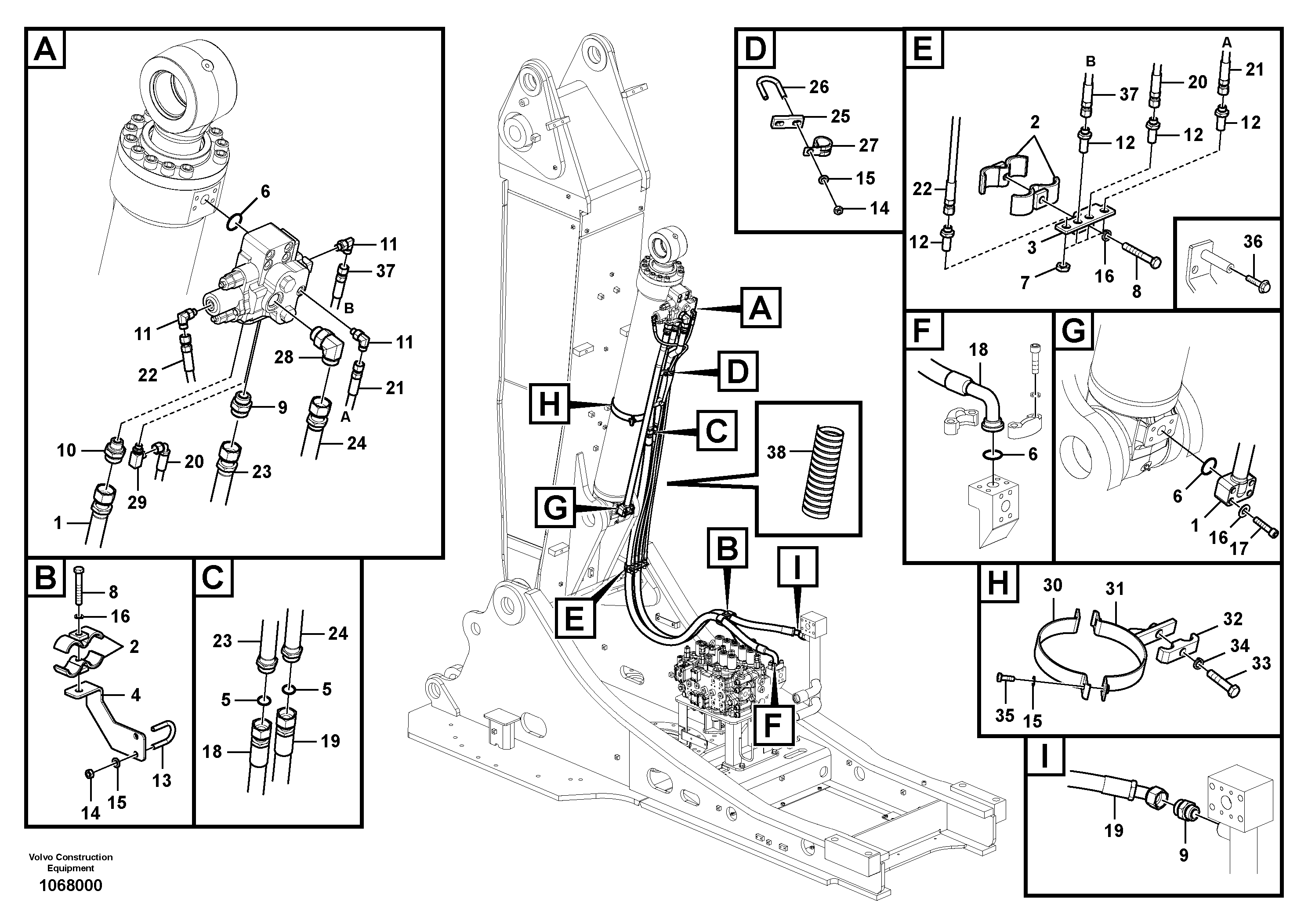 Timing gear casing VOE15175250 VOLVO