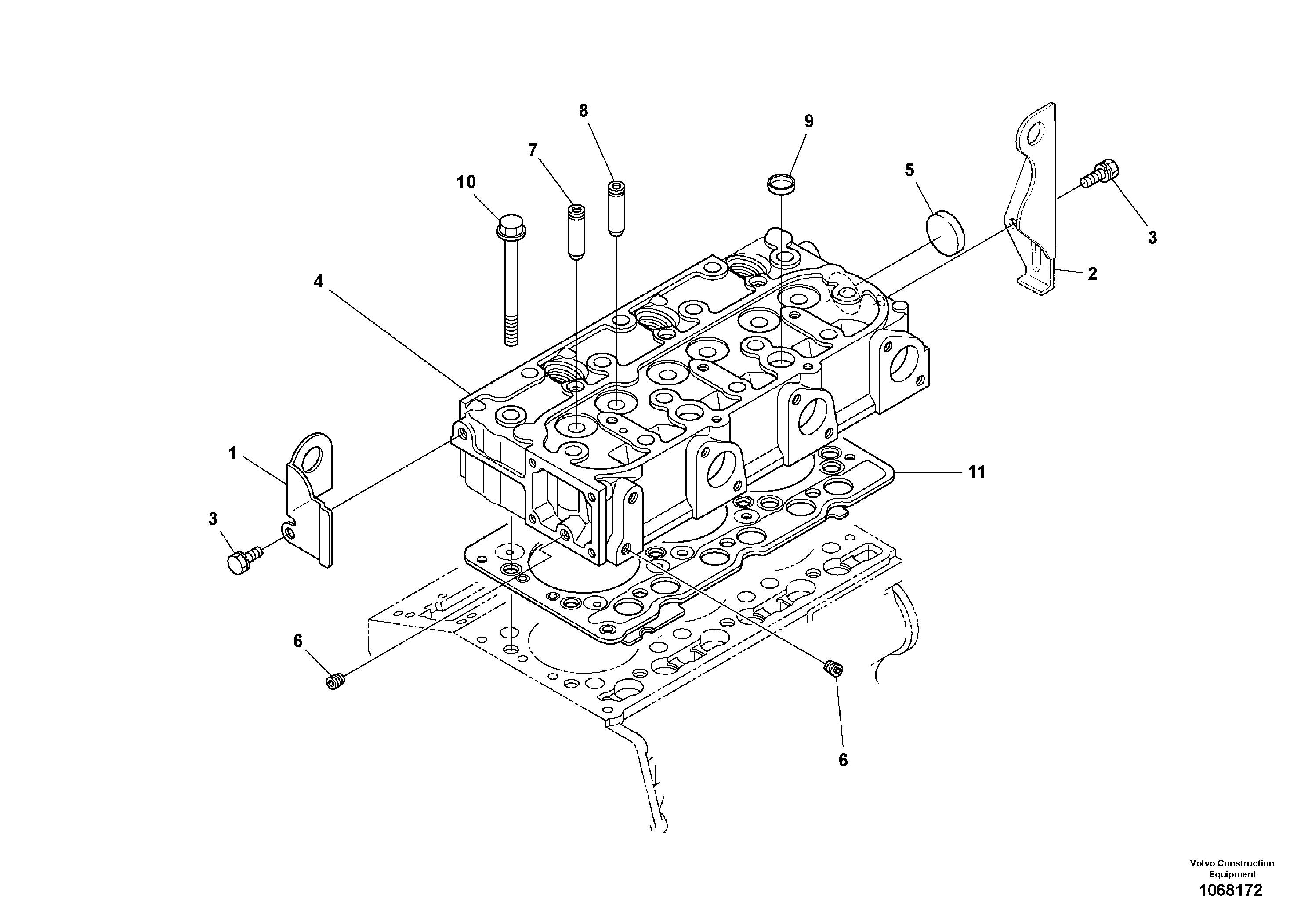 Cprsr Bracket VOE16680487 VOLVO