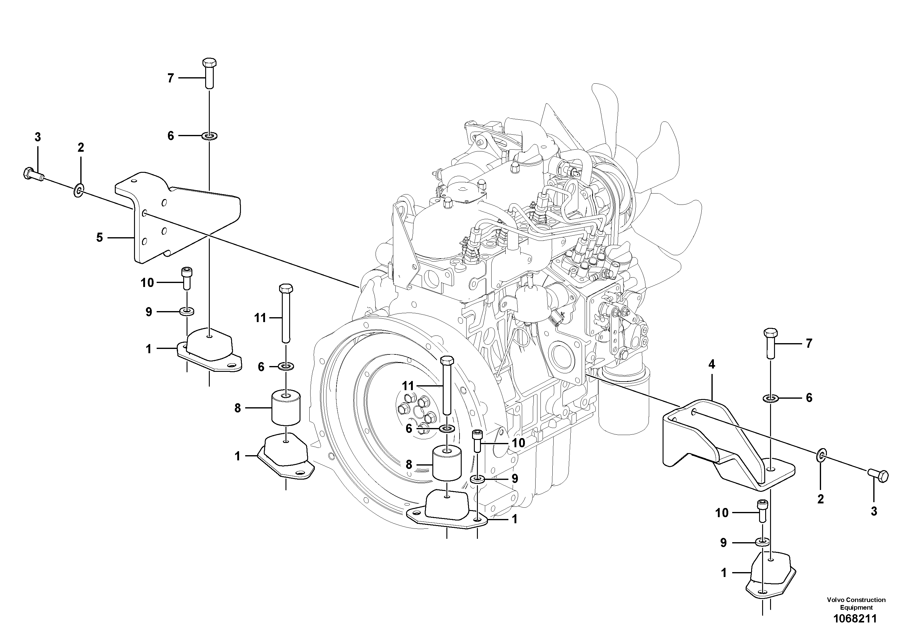 Upper Wiper VOE15664356 VOLVO