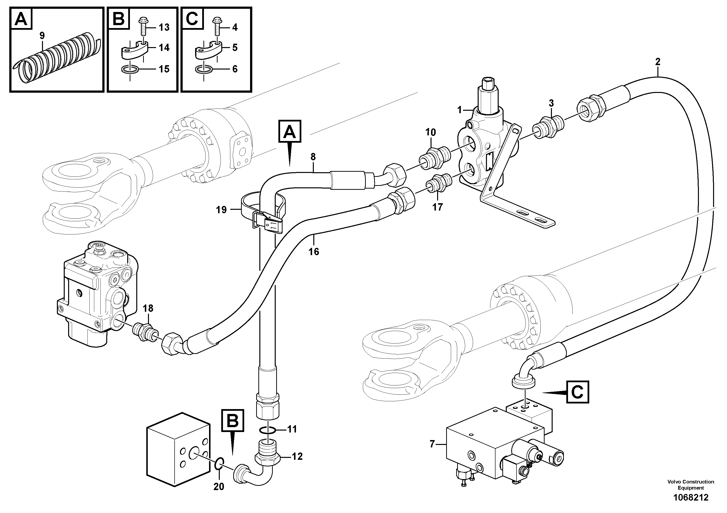 Timing gear casing VOE17445046 VOLVO