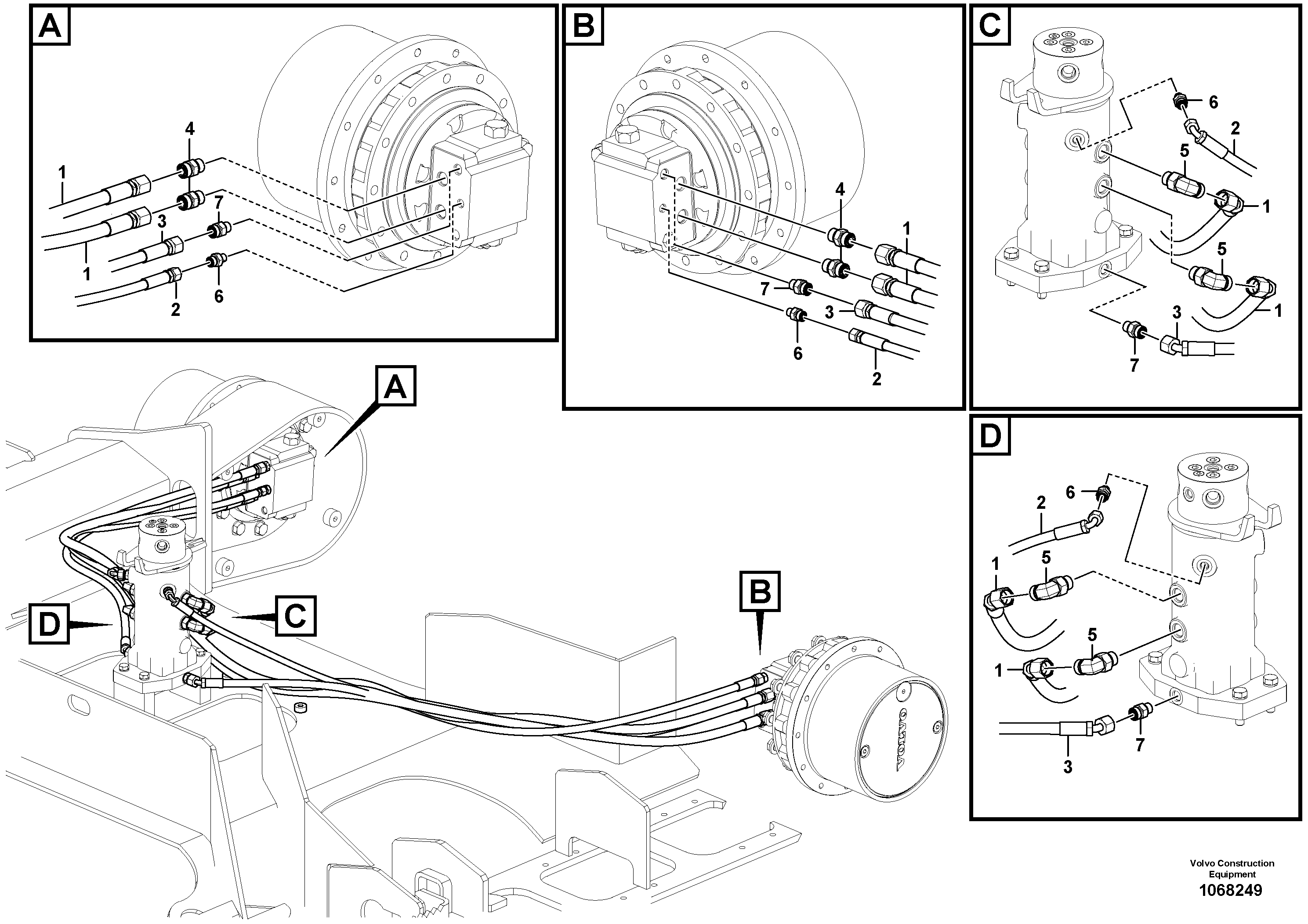 Timing gear casing VOE15800356 VOLVO