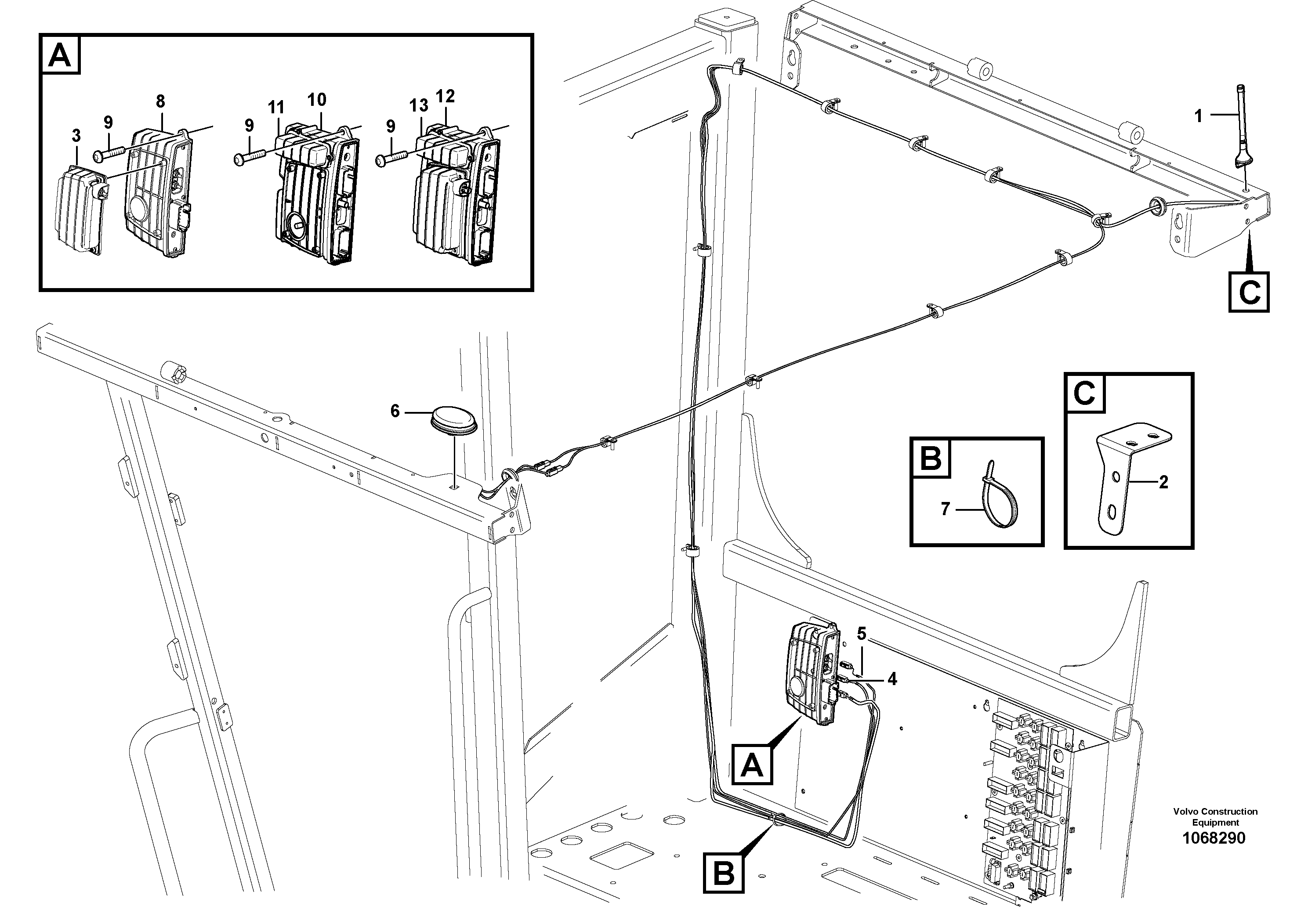 Seat frame VOE16652301 VOLVO