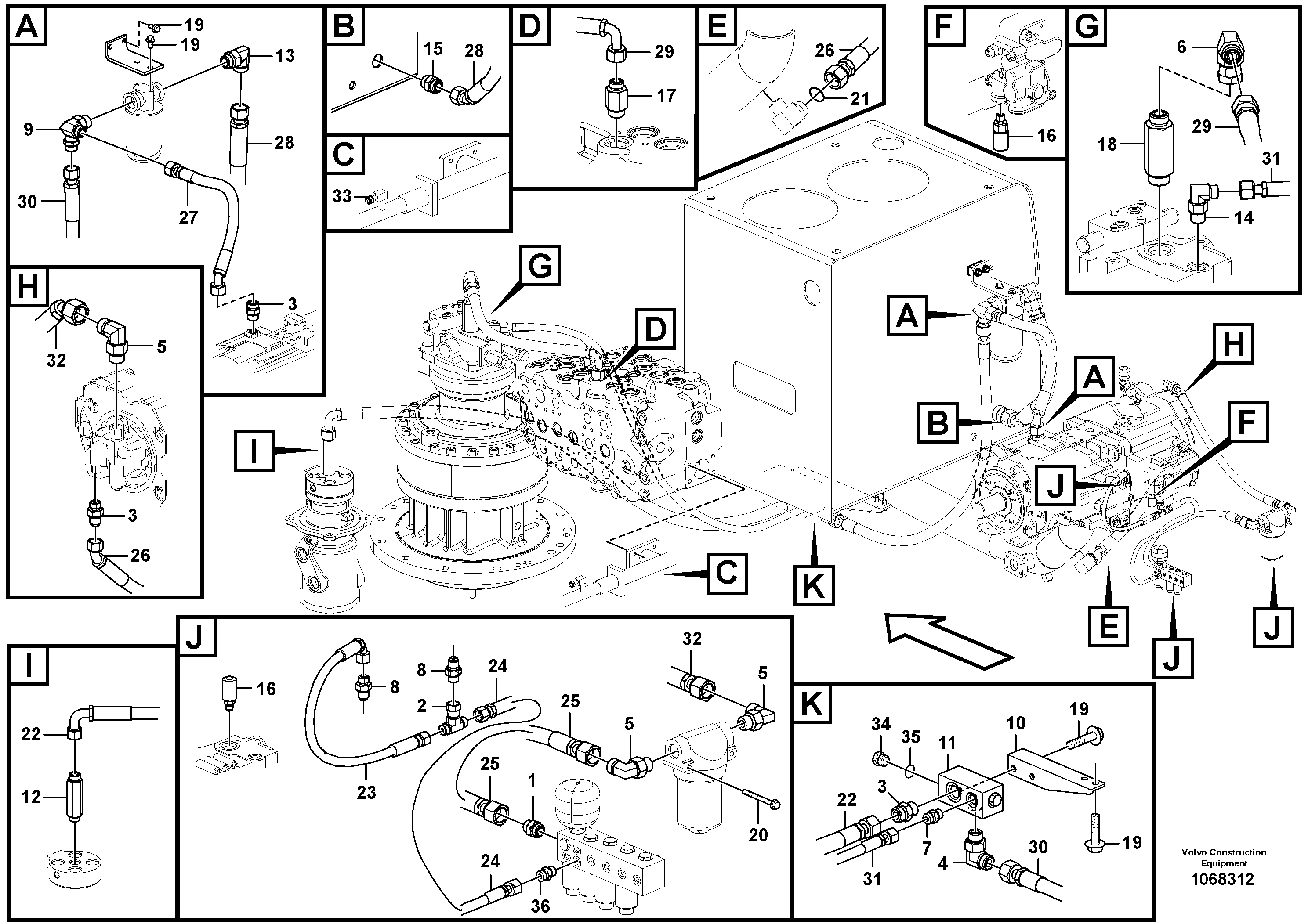 Timing gear casing VOE14724422 VOLVO