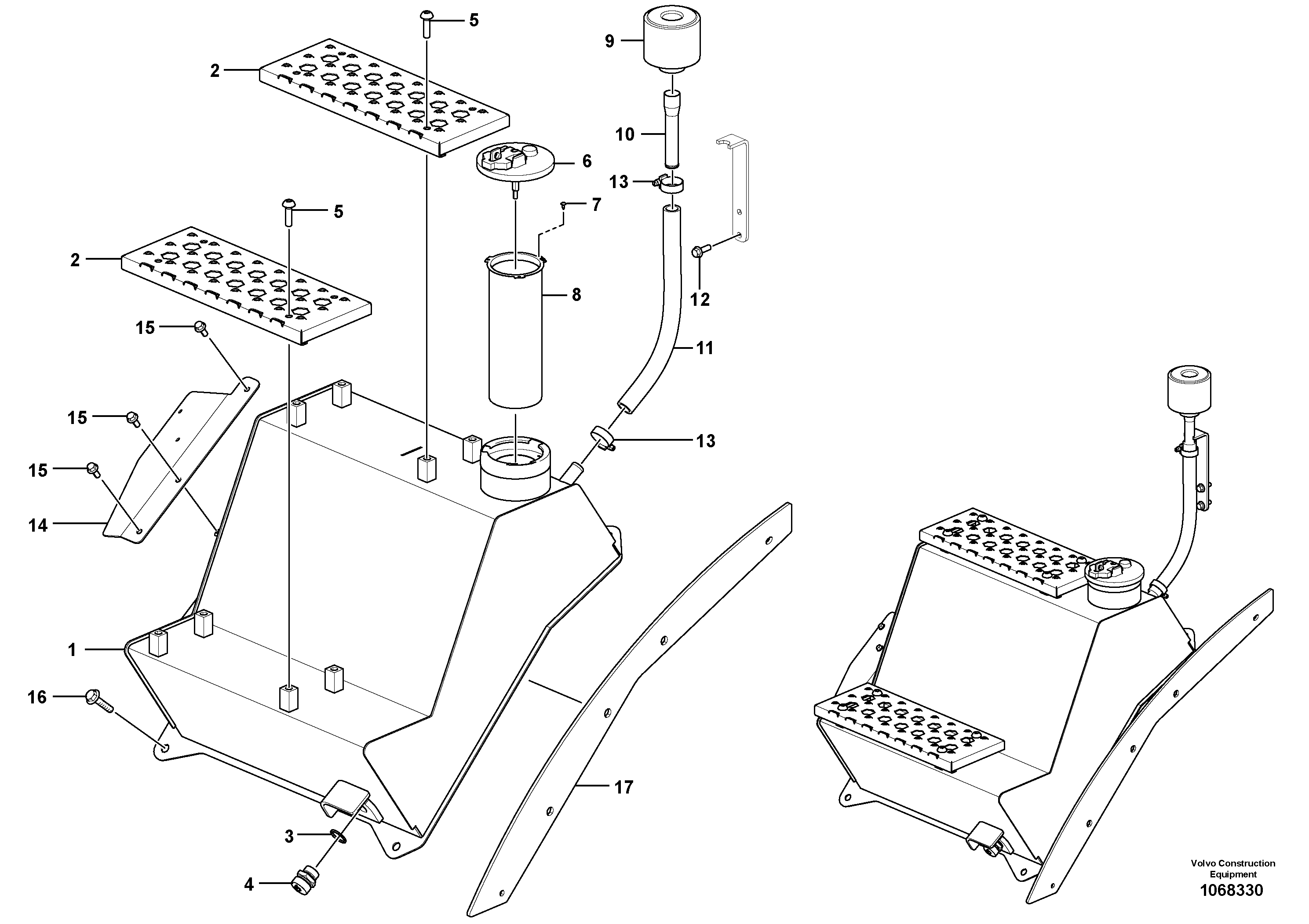 Seat frame VOE16801183 VOLVO