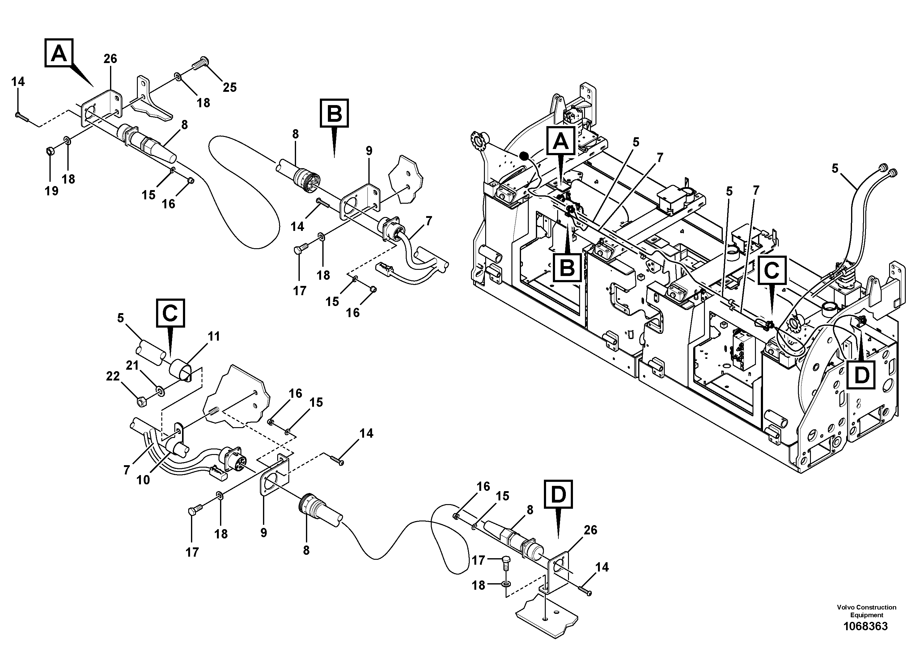 Seat frame RM13832894 VOLVO