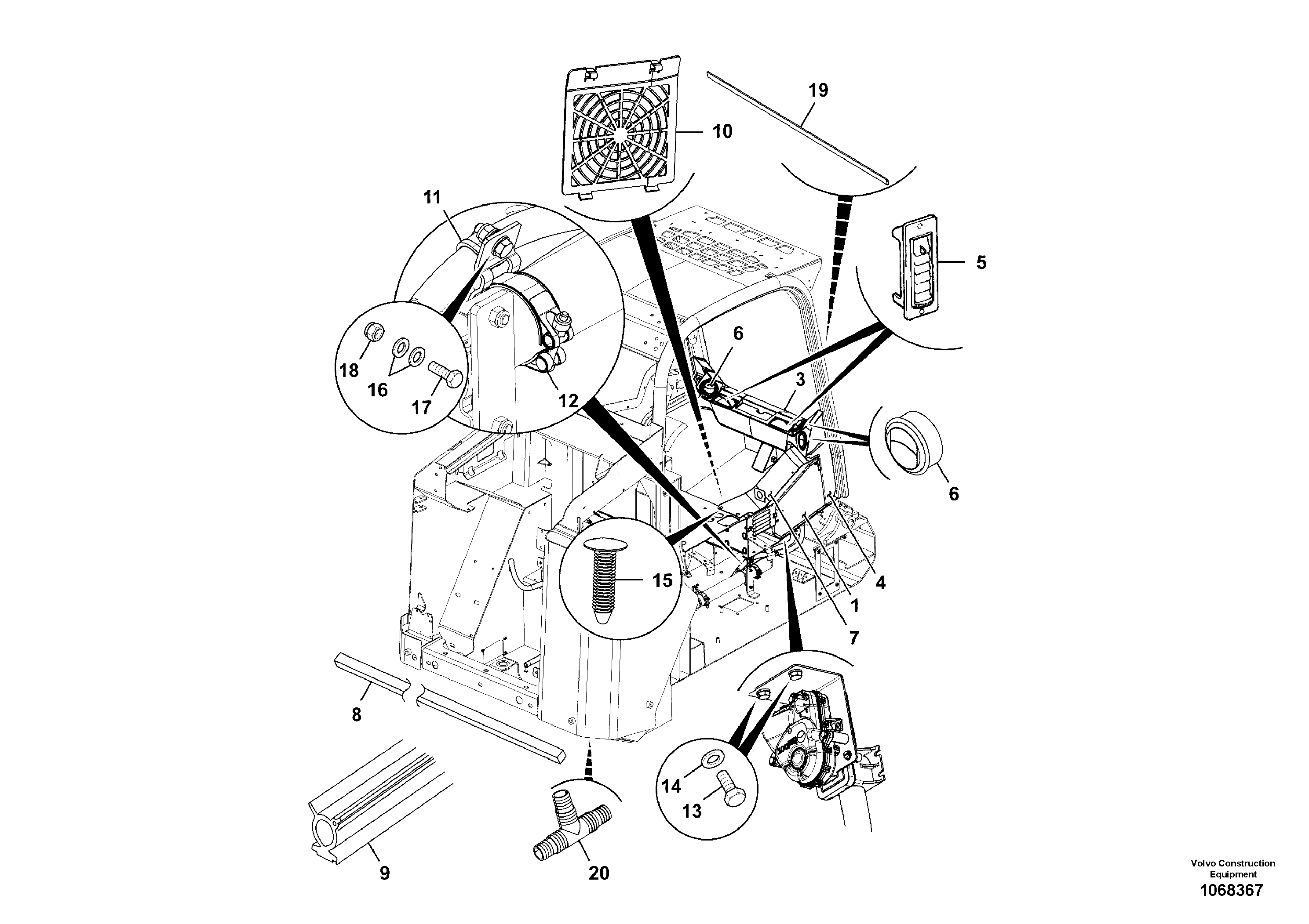Sensor, position VOE17209735 VOLVO