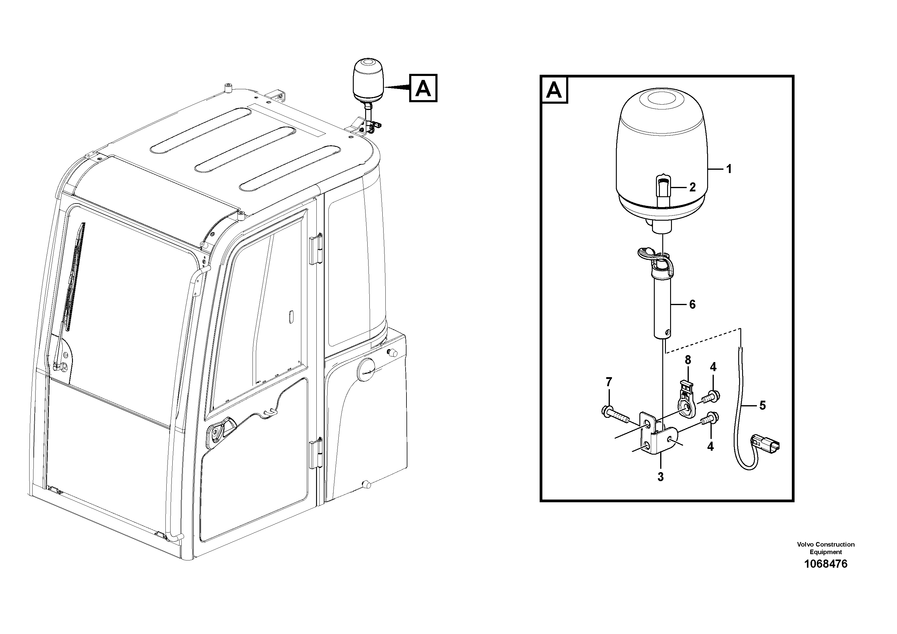 Seat frame VOE14661016 VOLVO