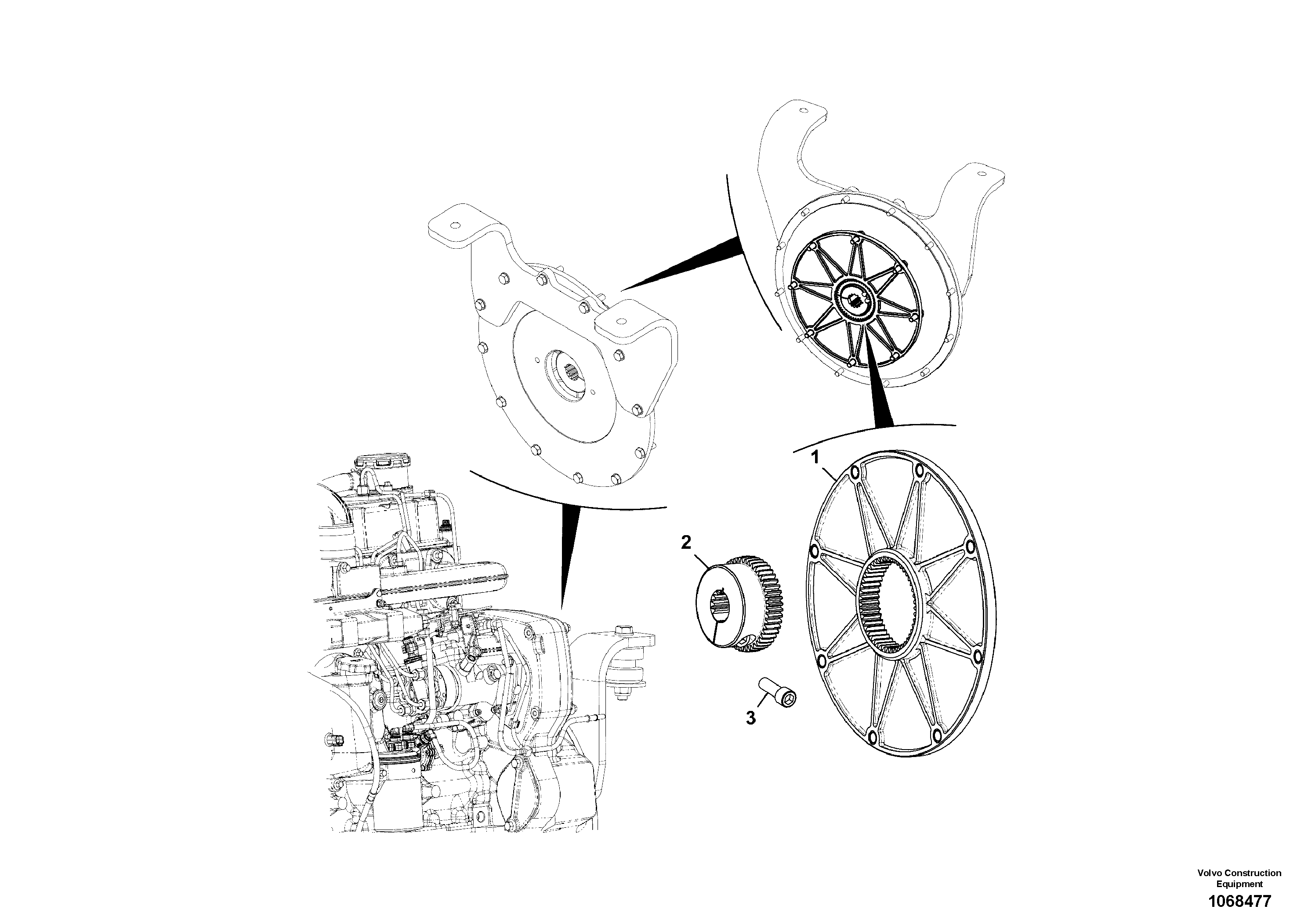 For upper engine part VOE17205308 VOLVO