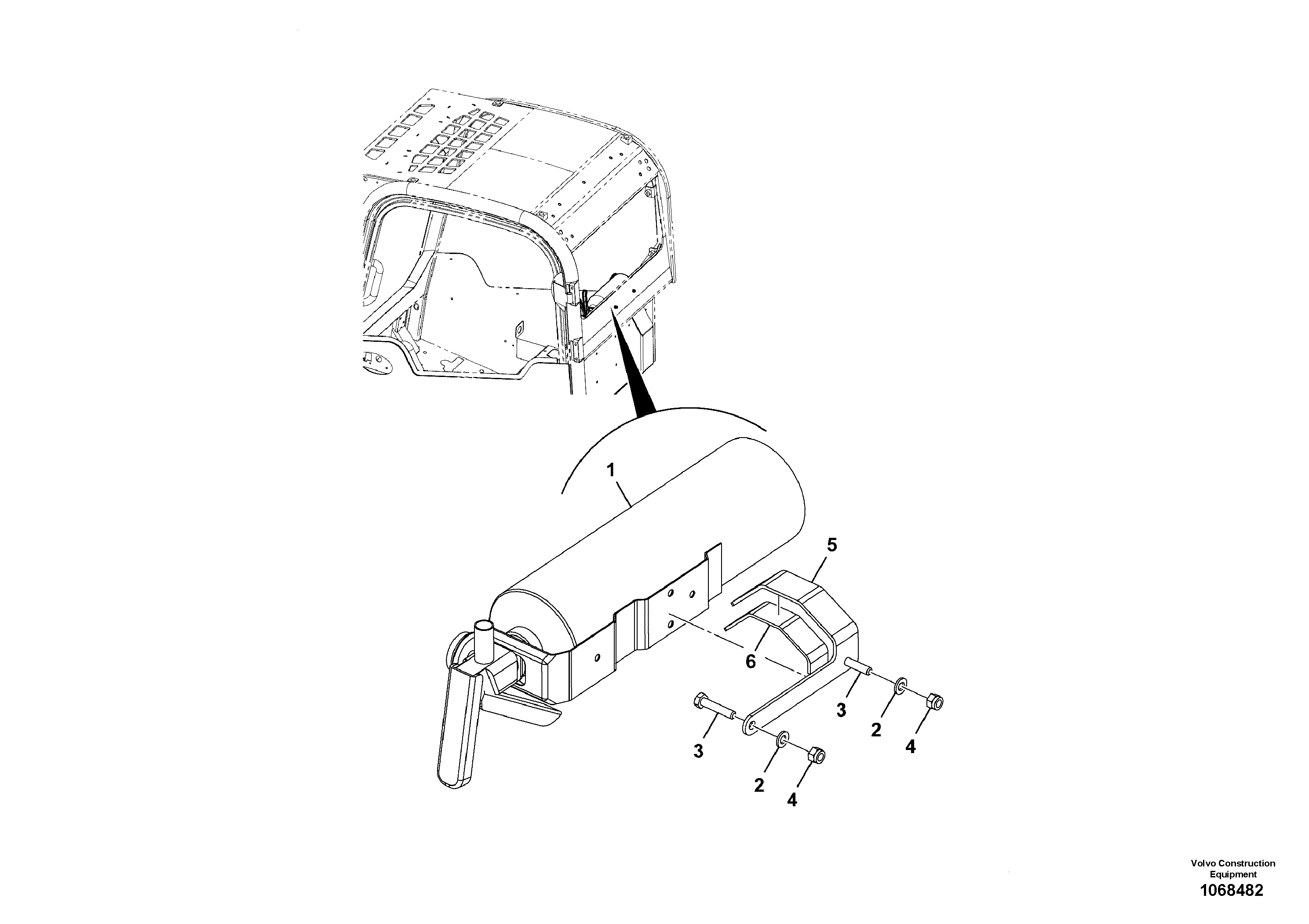 Seat frame VOE17281225 VOLVO