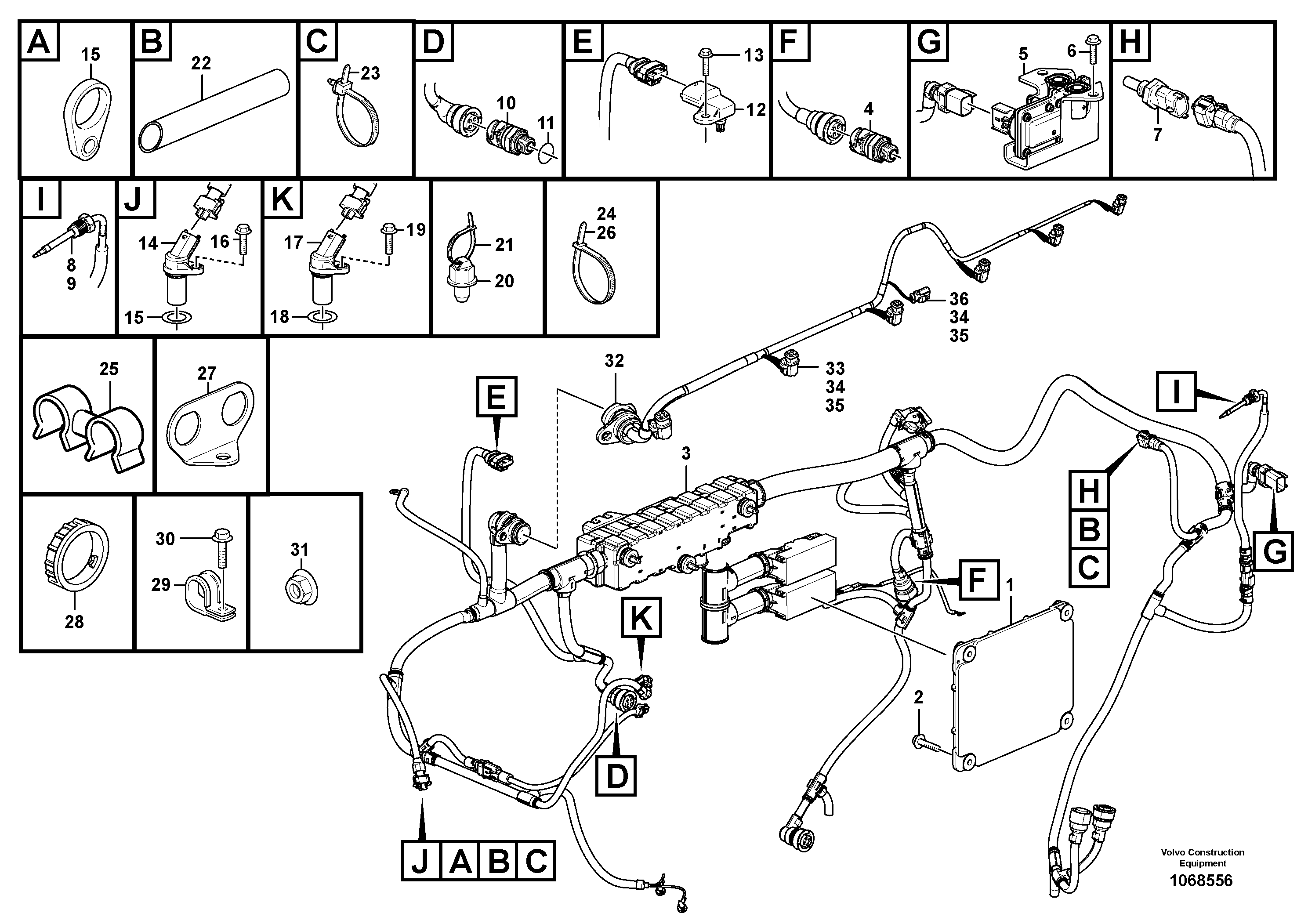 Seat frame VOE3832422 VOLVO