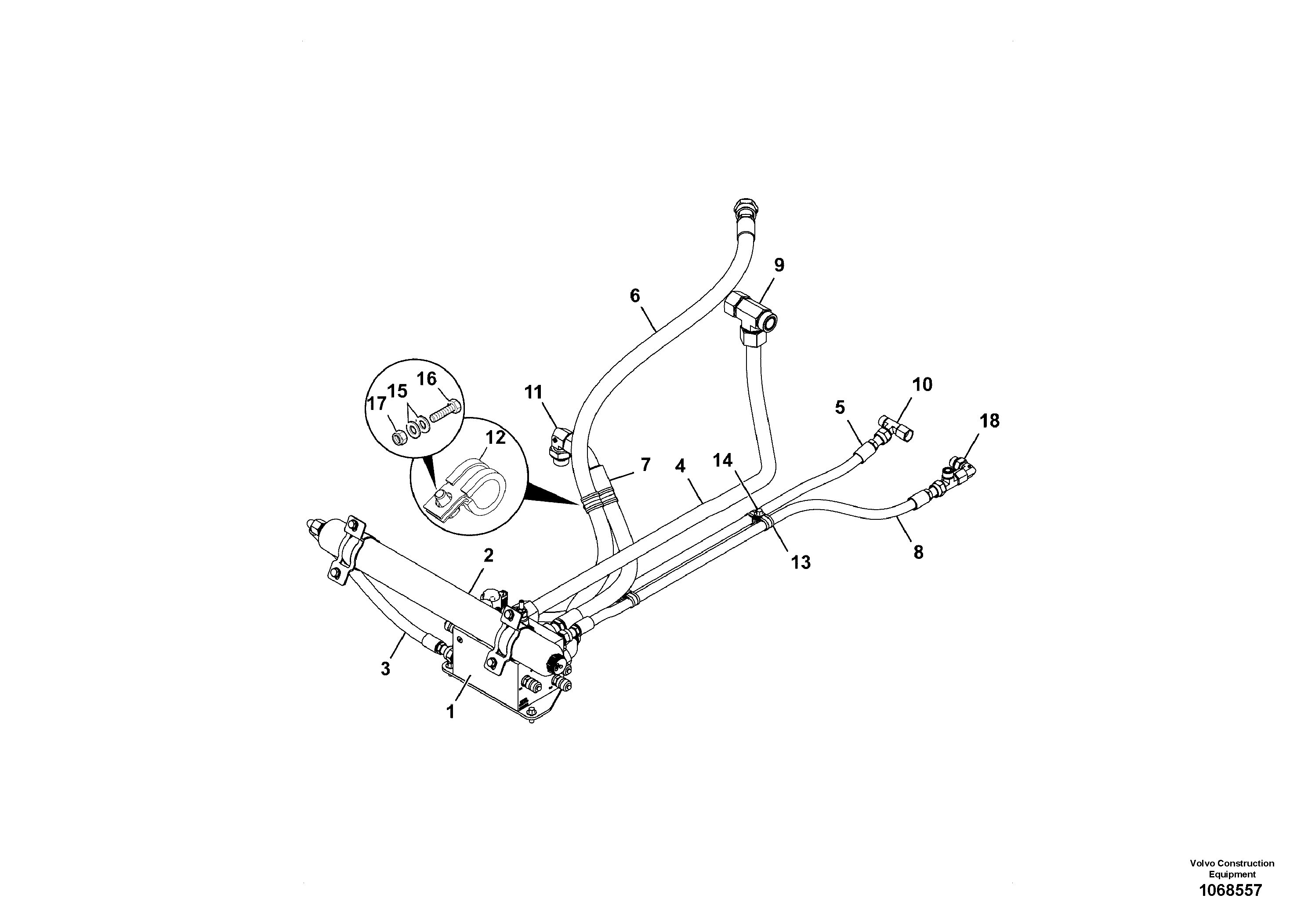 Timing gear casing VOE17274860 VOLVO
