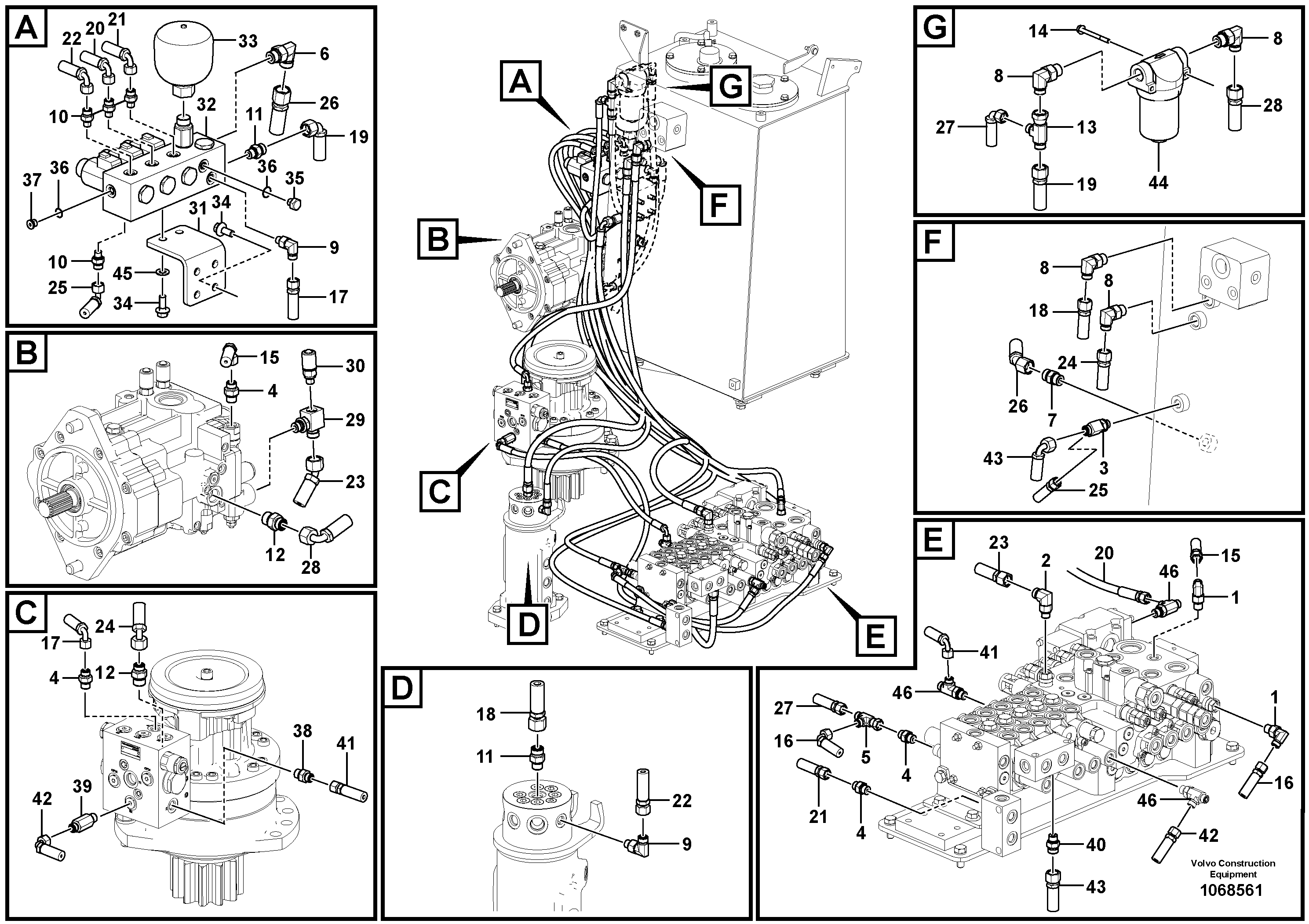Timing gear casing VOE15038812 VOLVO