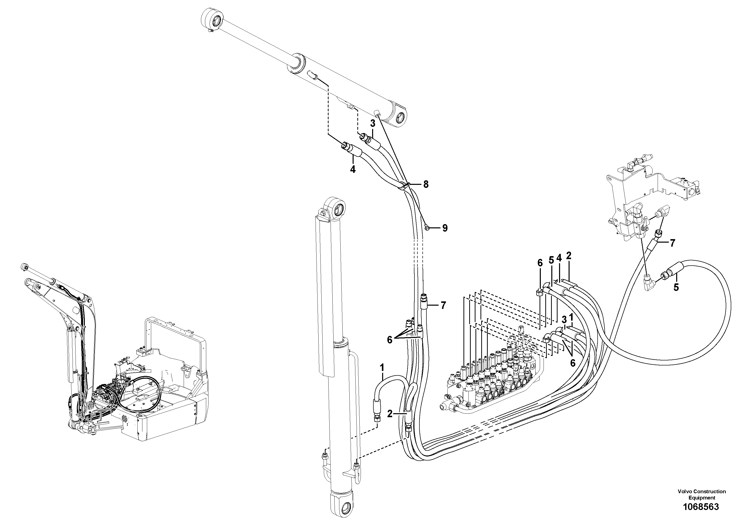 Timing gear casing VOE15800286 VOLVO