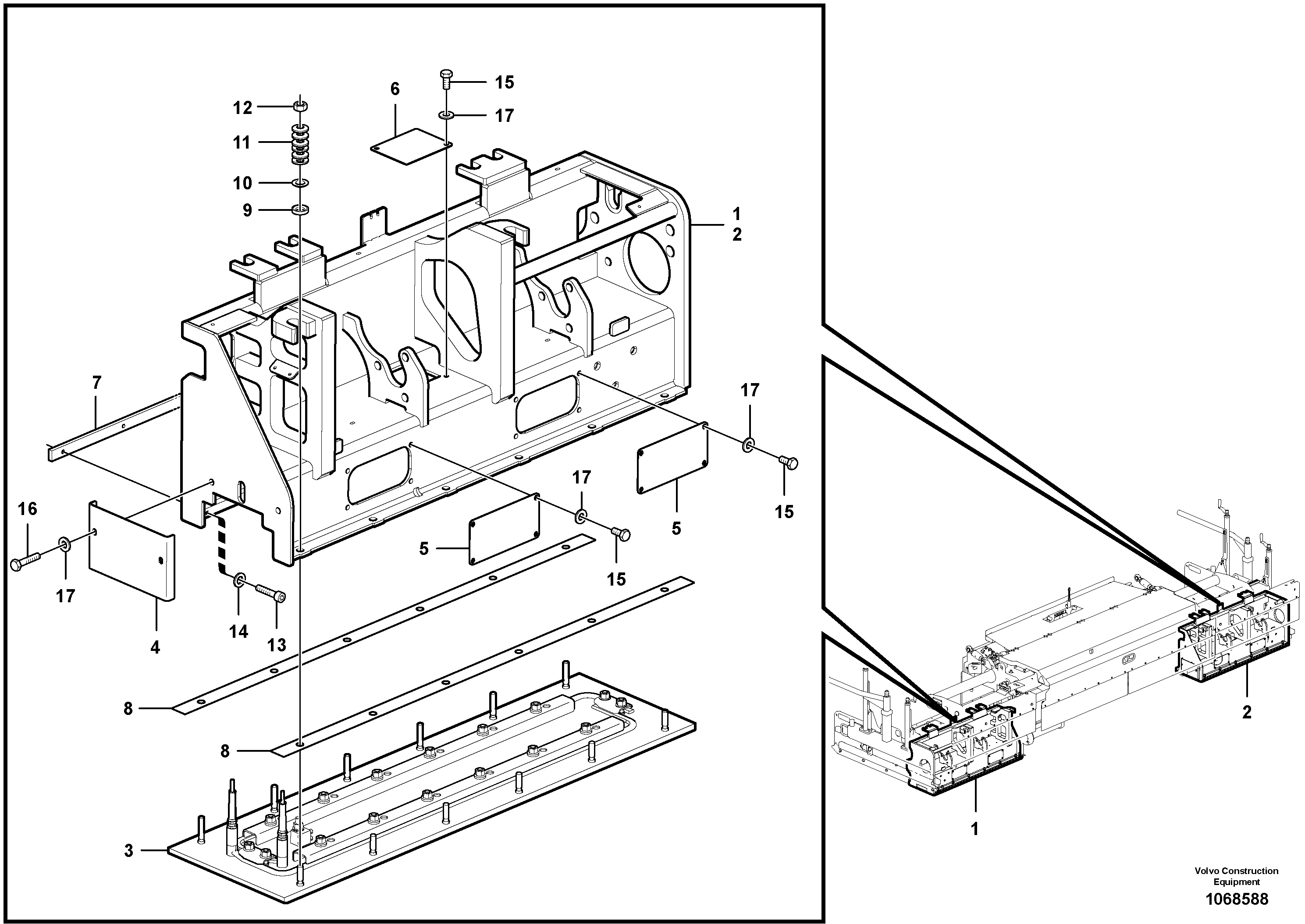 Hexagon Nut VOE96719172 VOLVO