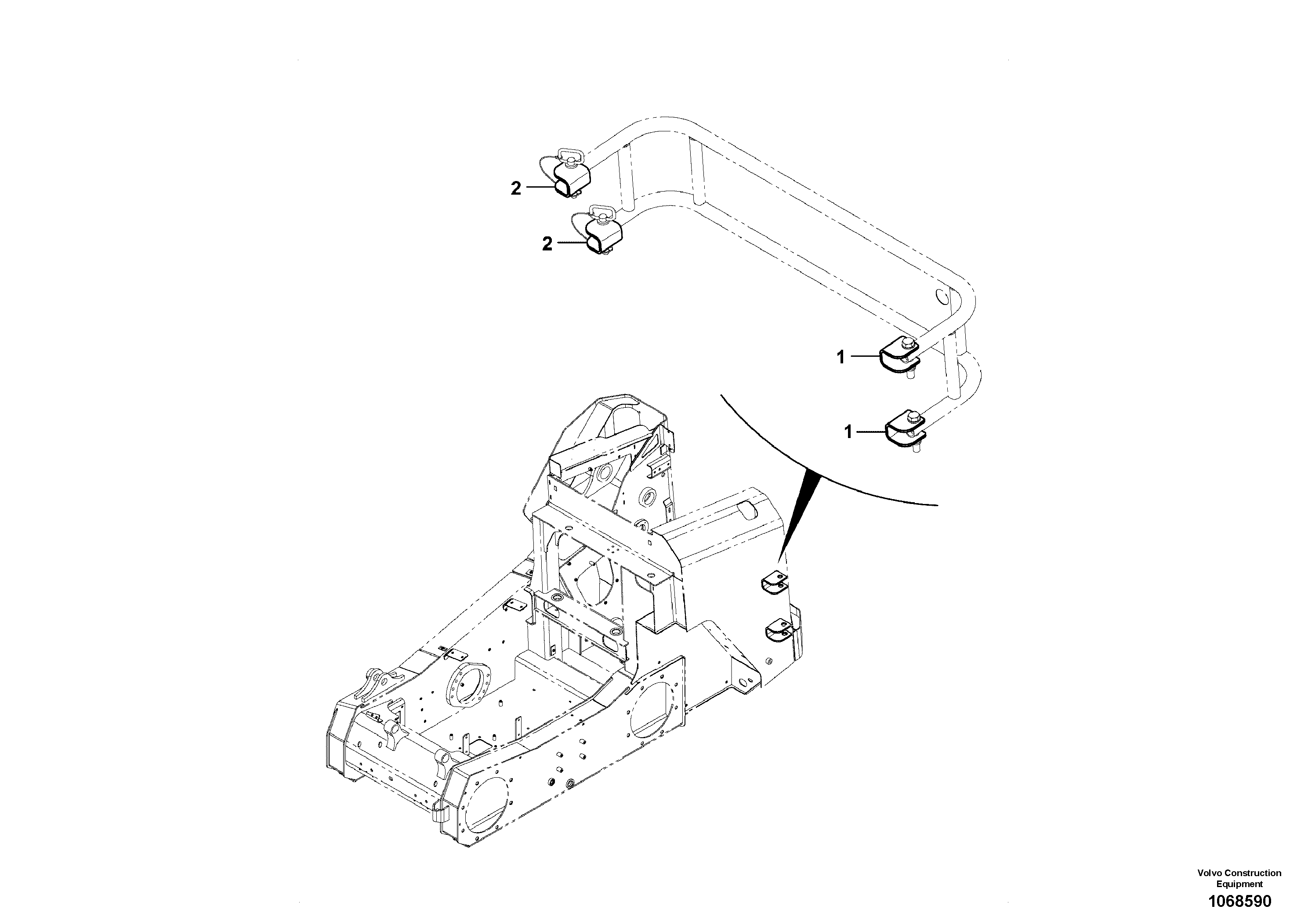 Seat frame VOE17284378 VOLVO