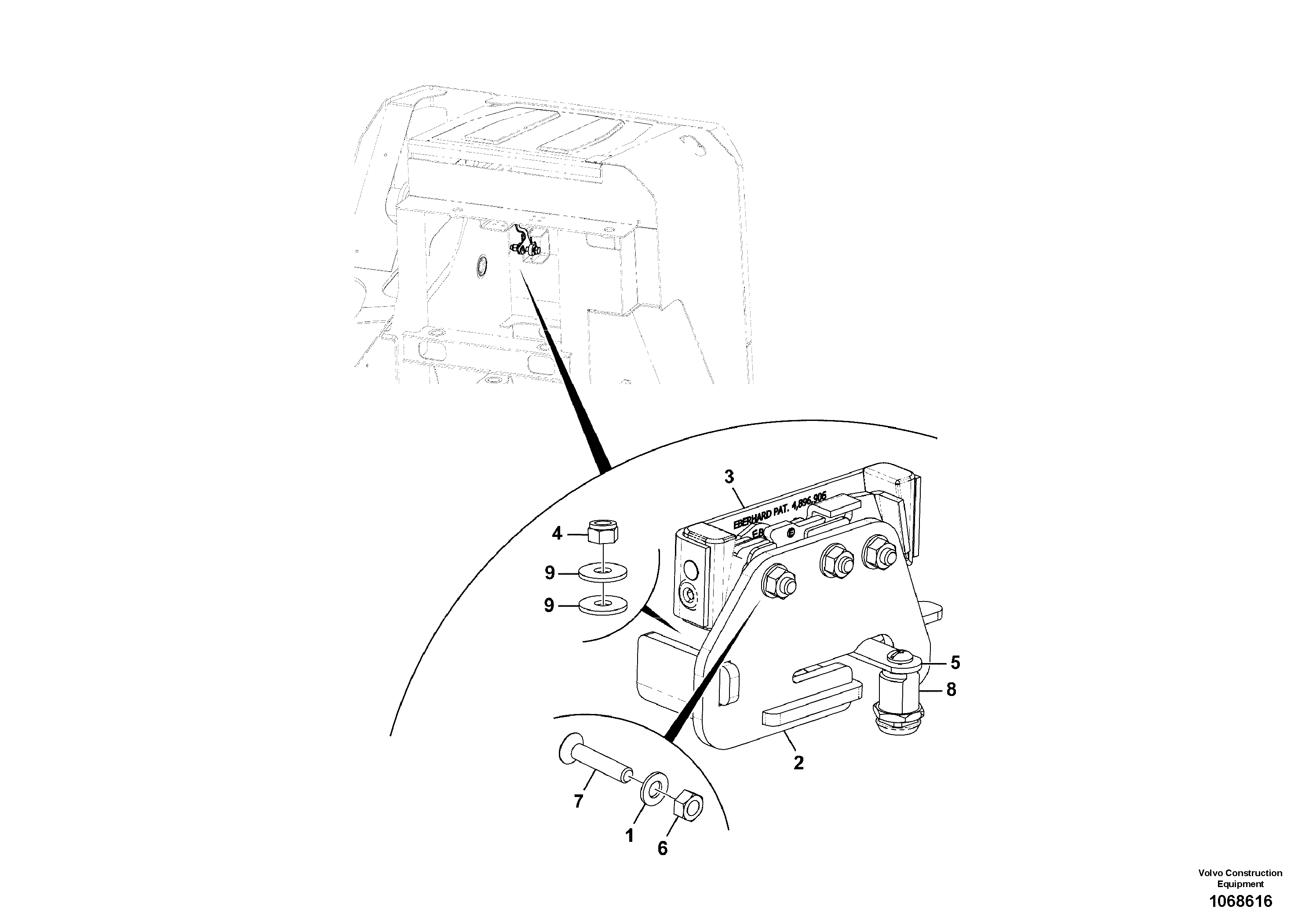 Seat frame VOE17284039 VOLVO